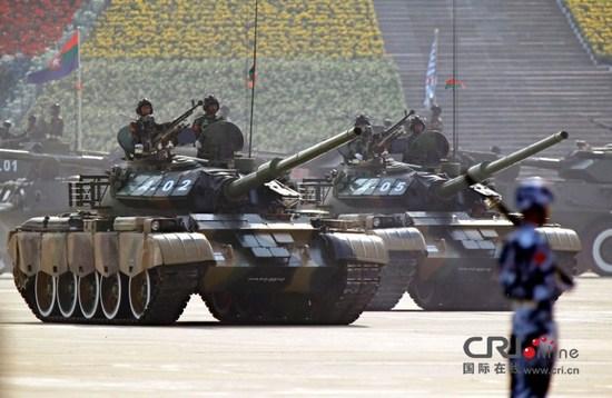 资料图：缅甸进口的中国59式坦克。
