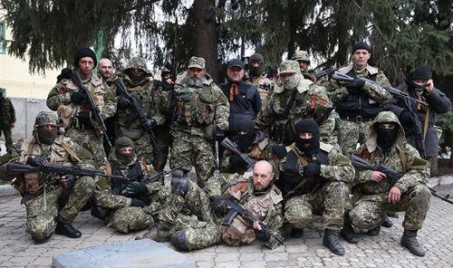 资料图：乌克兰亲俄武装。