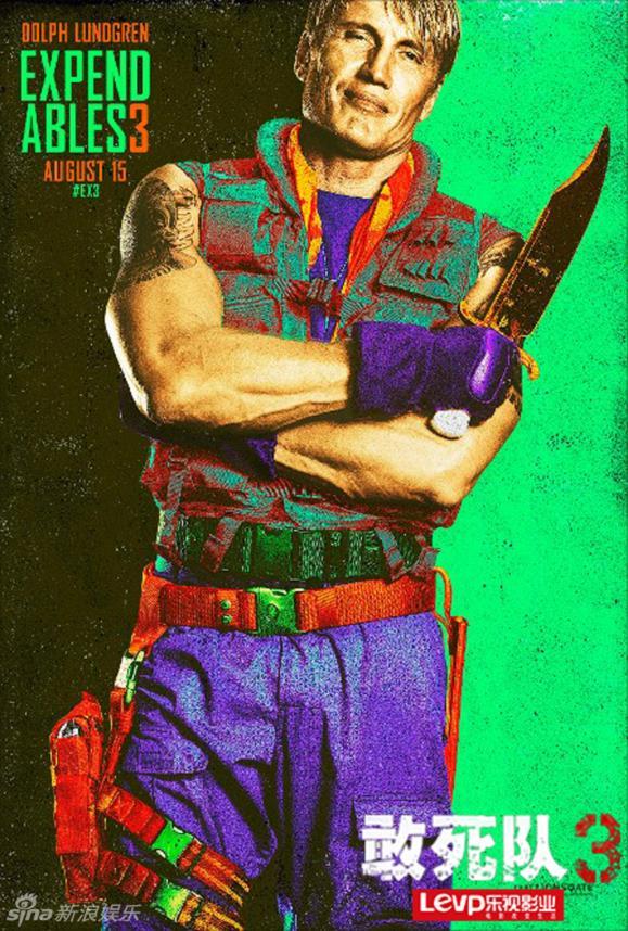 电影《敢死队3》首发全阵容户外海报,《敢死队3》龙格尔波普海报