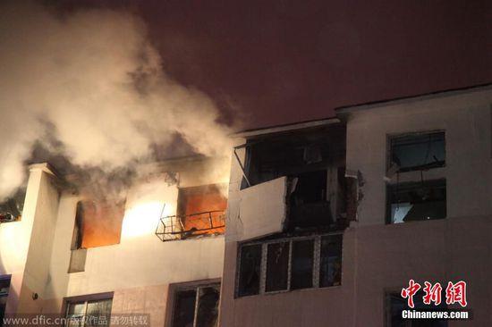 吉林市小区发生爆炸 数十户居民玻璃破碎(图)