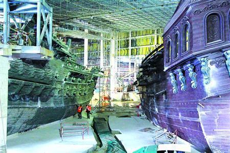 上海迪士尼乐园年内将基本建成 海盗船曝光