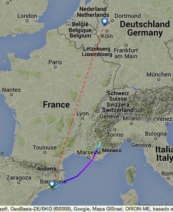 空客A320飞行航线图公布