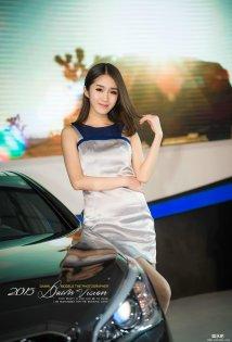 2015温州国际车展北京现代展台美女车模陳陳陳陳小程
