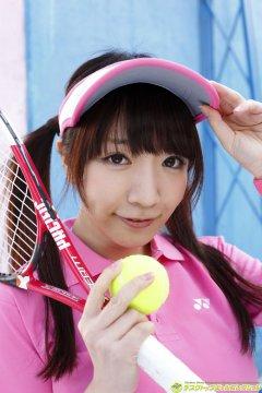 日本写真女优清水あいり(清水爱)打完网球后脱光外套内衣写真