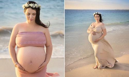 澳女子身怀5胞胎将生产 拍写真纪录怀孕历程(图)