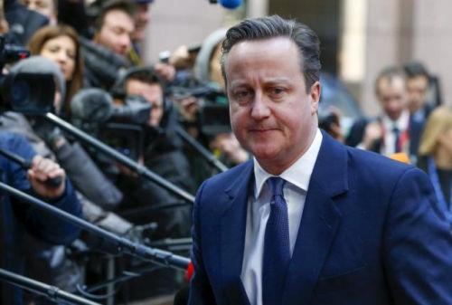 英国首相卡梅伦参加欧盟峰会。