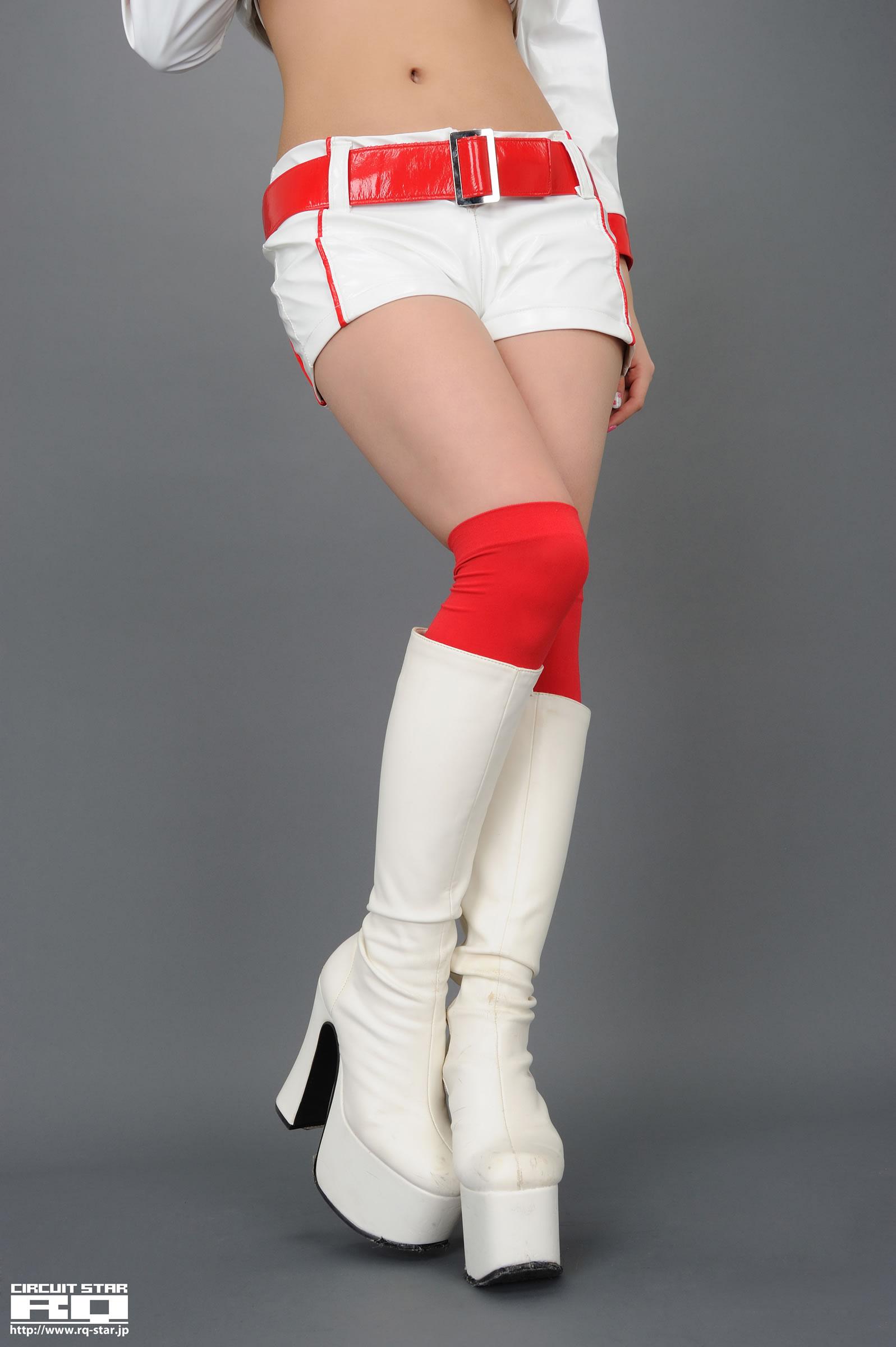 [RQ-STAR写真]NO.00475 春菜惠（春菜めぐみ，はるなめぐみ，Megumi Haruna）白色赛车女郎制服性感私房写真集,