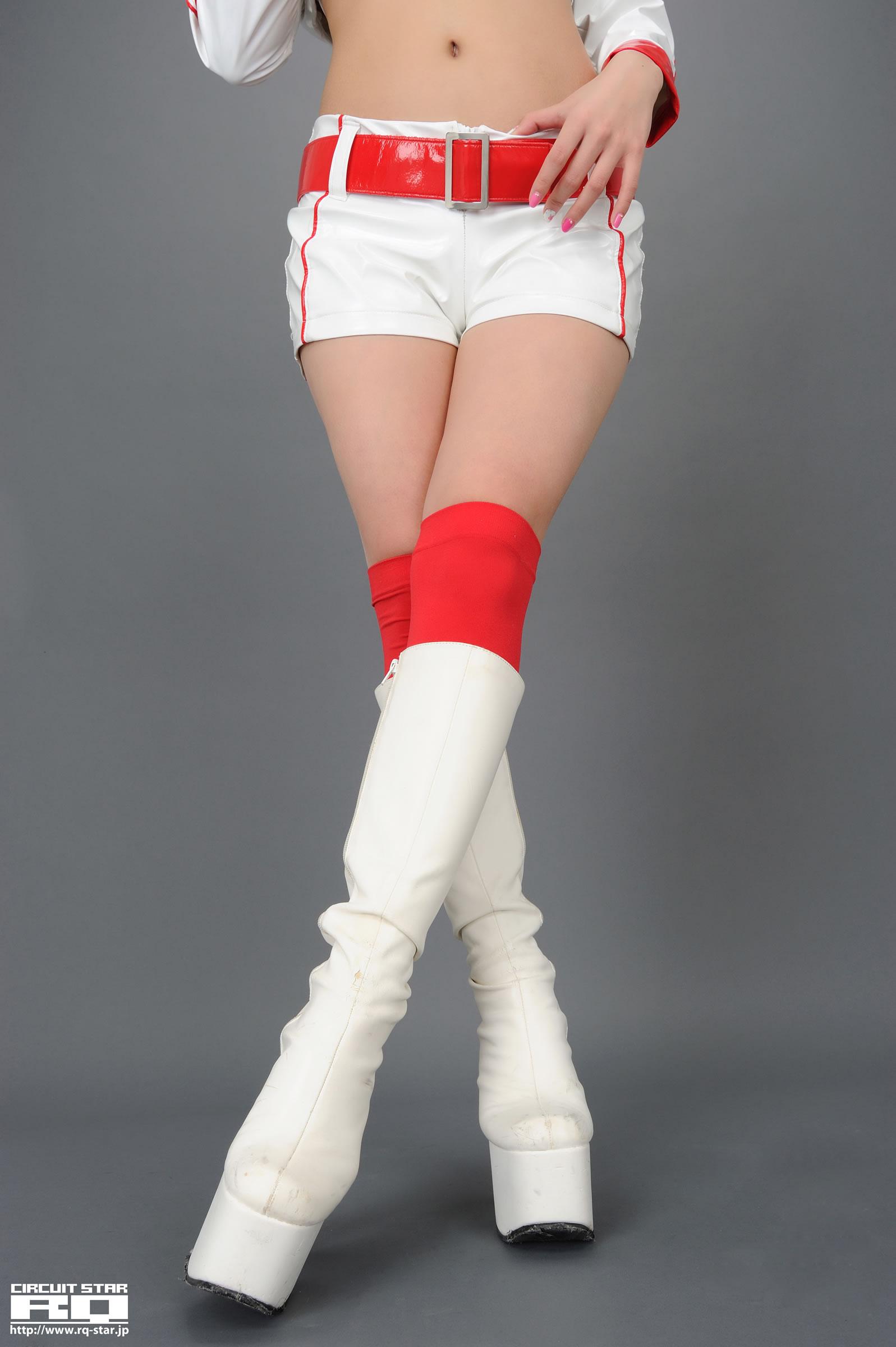 [RQ-STAR写真]NO.00475 春菜惠（春菜めぐみ，はるなめぐみ，Megumi Haruna）白色赛车女郎制服性感私房写真集,