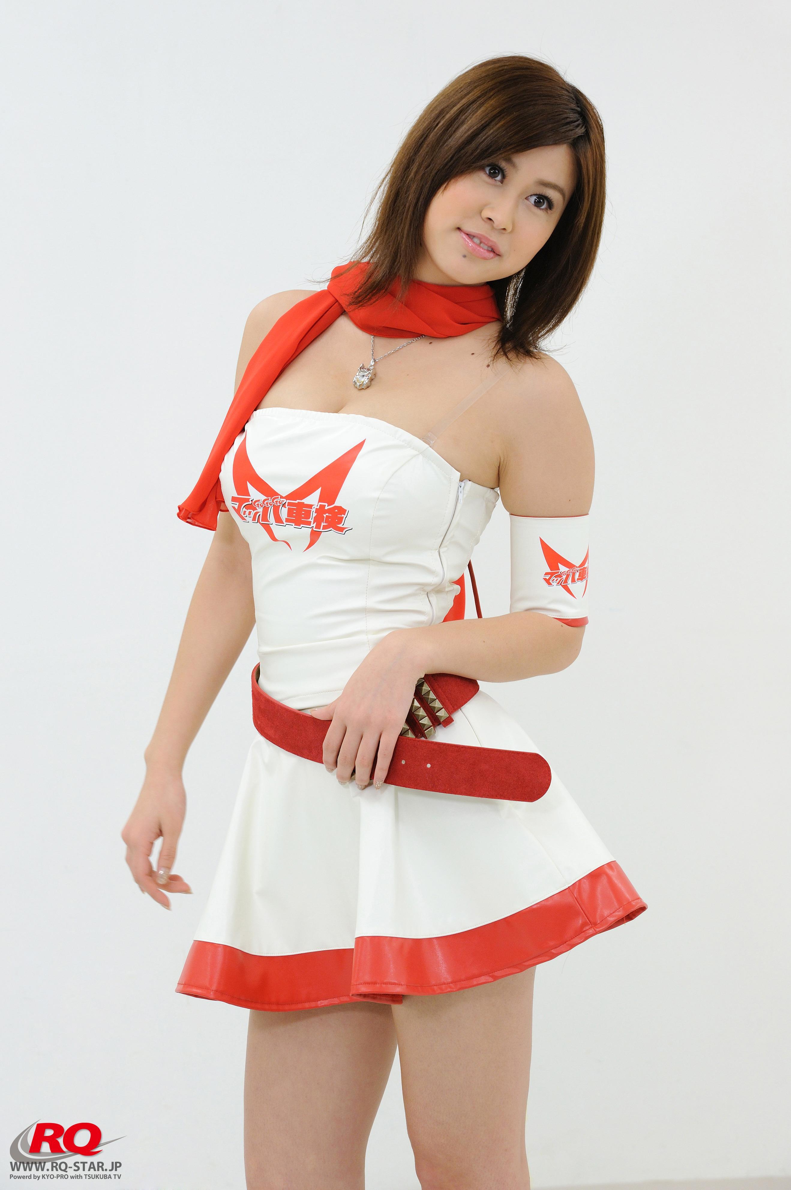 [RQ-STAR写真]2008-10-01 No.00002 Airi Nagasaku 永作あいり(永作爱理)红白抹胸赛车女郎制服清纯可爱写真集,