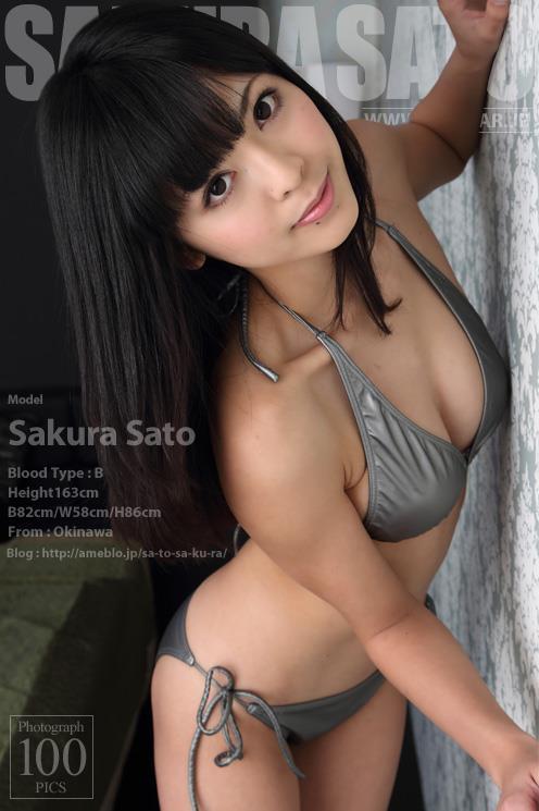 [4K-STAR套图]No.00016佐藤さくら（さとう さくら，Sakura Sato ）灰色比基尼泳装性感