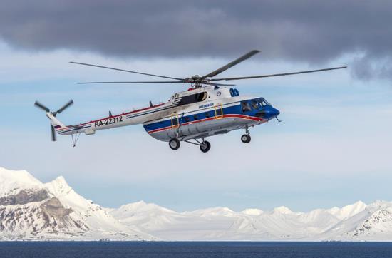 俄坠海直升机残骸水下209米被发现 8人或全遇难