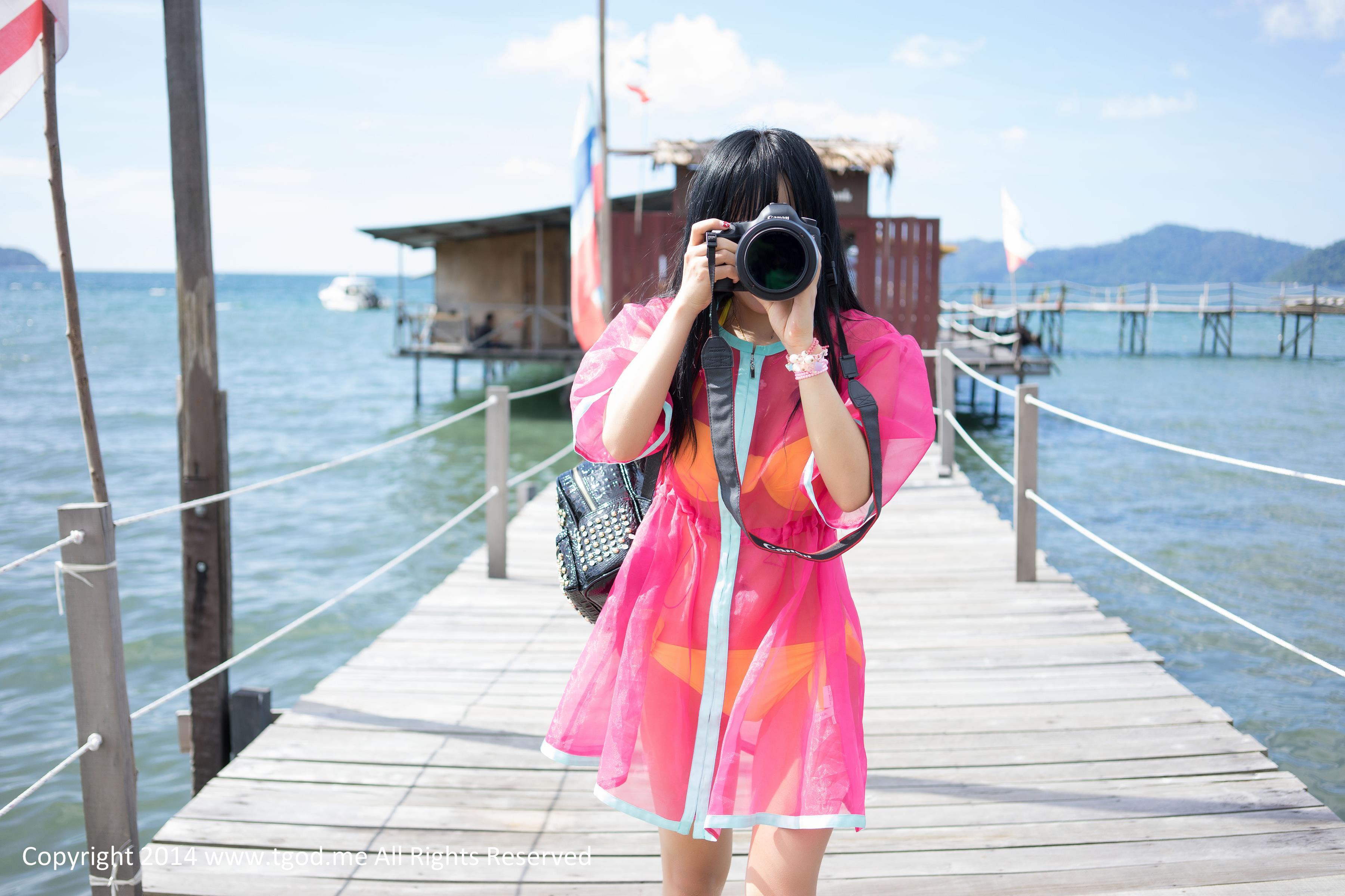 [TGOD推女神]2014-12-31 快乐的美丽 杨上萱 沙巴旅拍第3弹 性感比基尼泳装私房写真集,