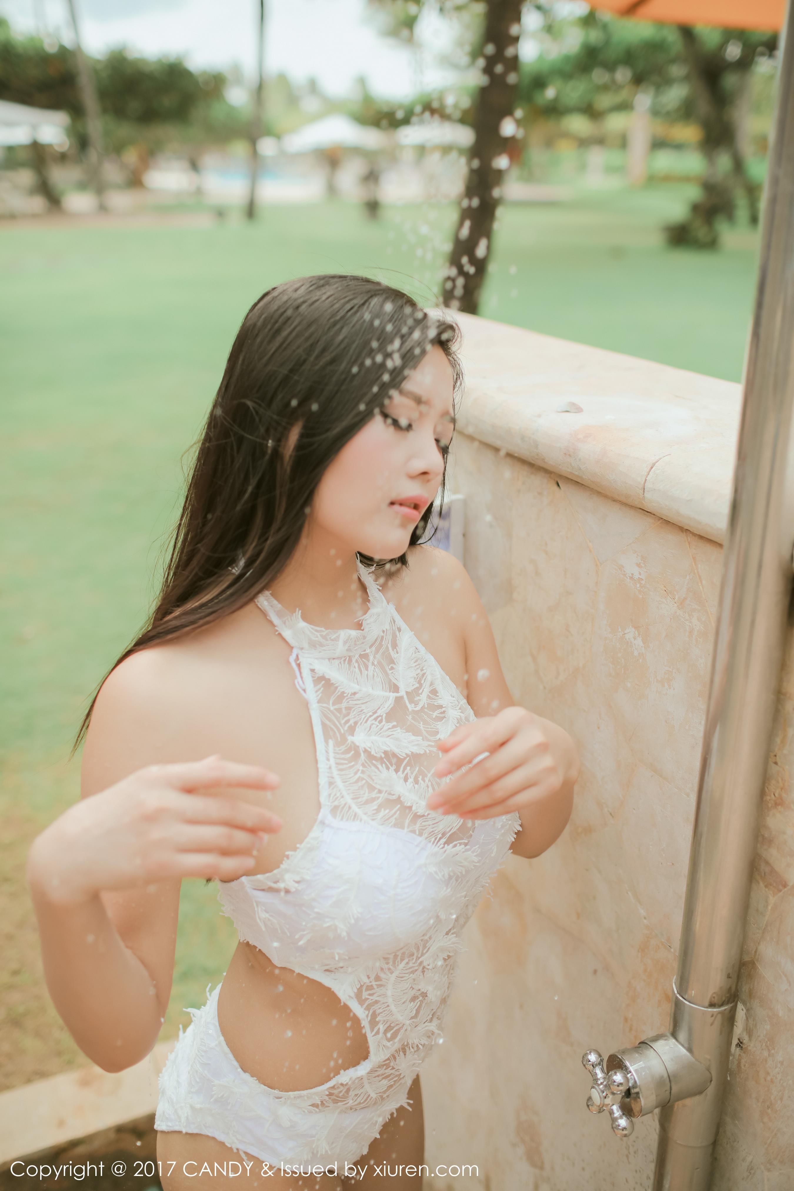[CANDY糖果画报]CD20171113VOL0040 林美惠子Mieko 情趣透视镂空连身裙与性感内衣私房写真集,