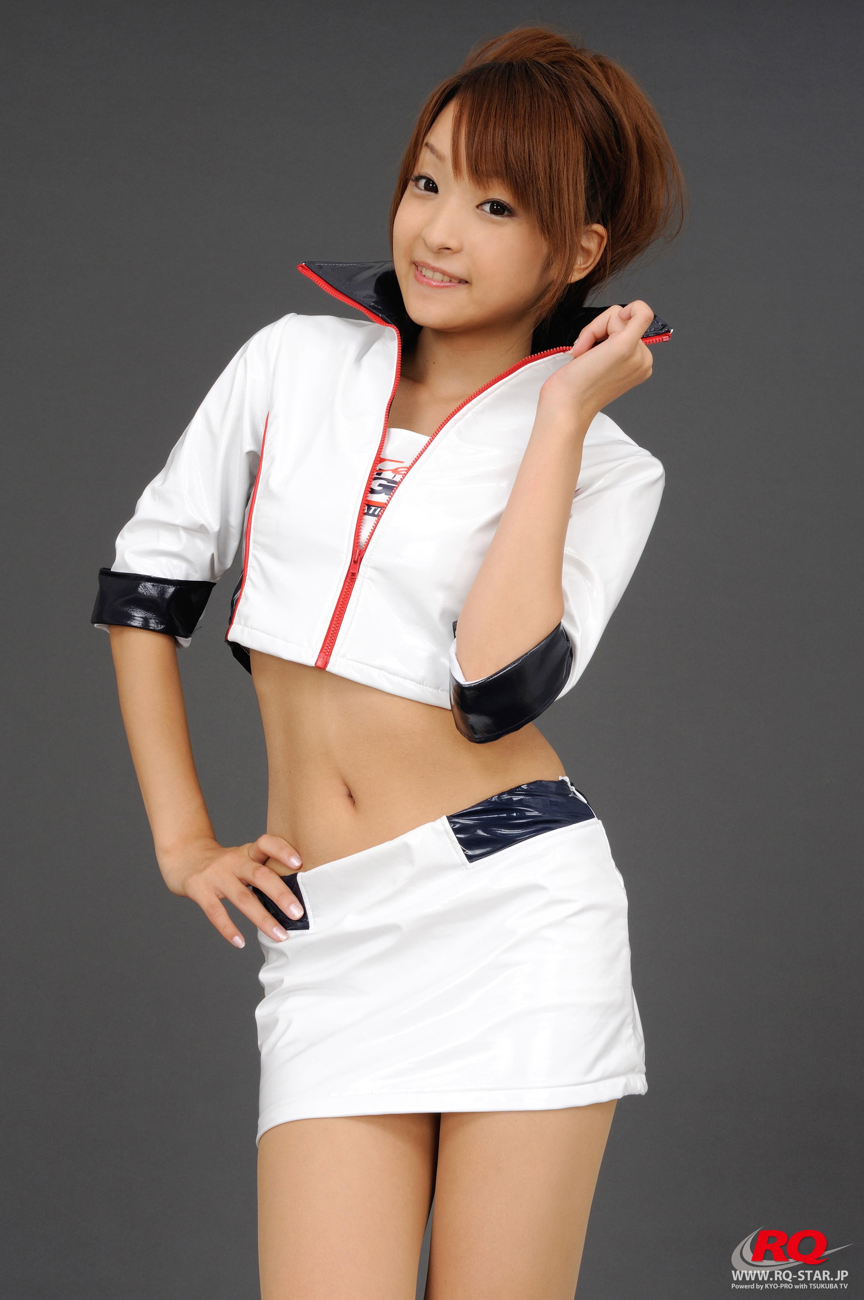 [RQ-STAR写真]NO.00080 くぼたみか（青木未央 ,Mio Aoki）白色赛车女郎制服性感私房写真集,