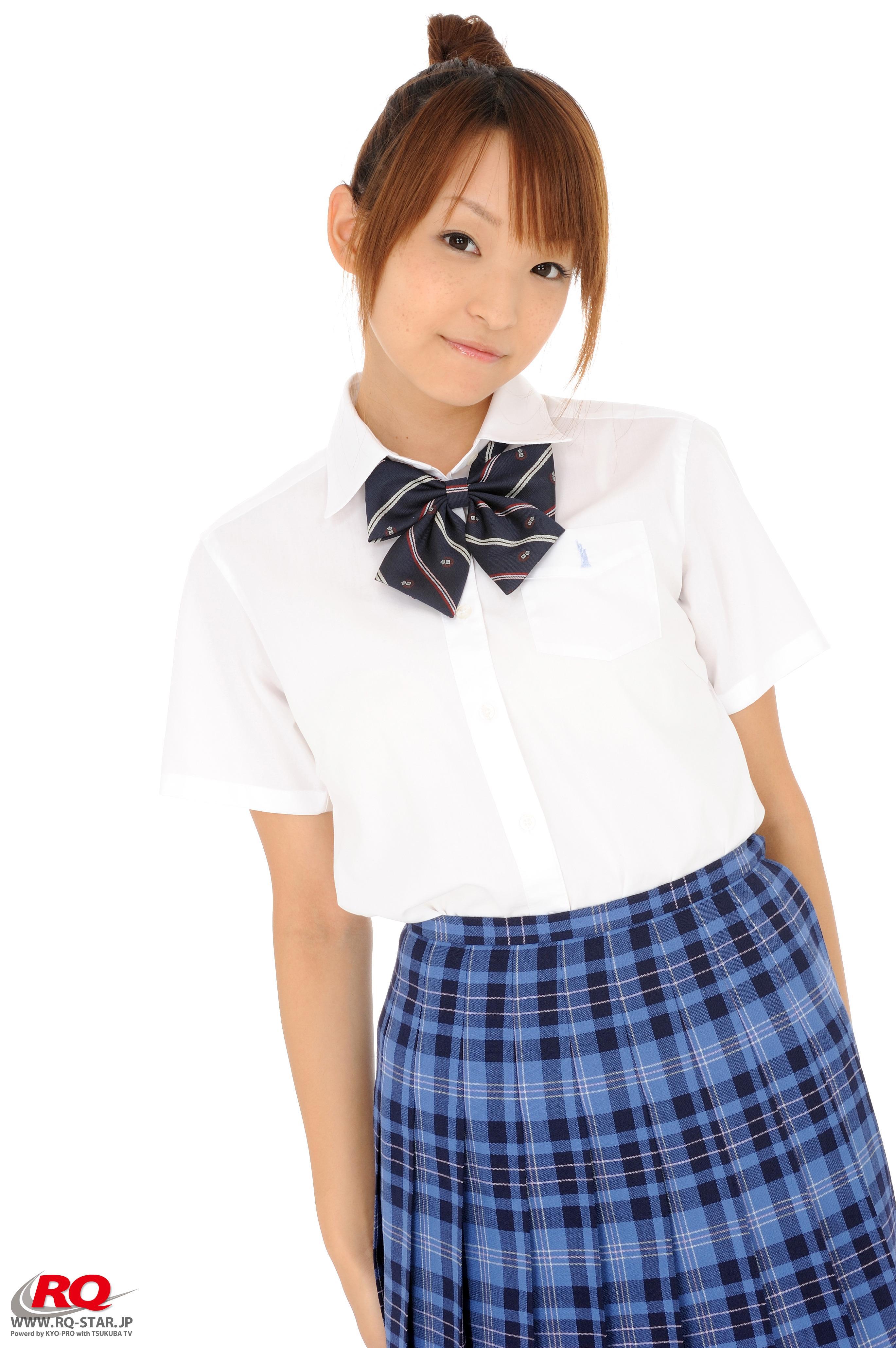 [RQ-STAR写真]NO.00089 くぼたみか（青木未央，Mio Aoki）高中女生制服加性感小短裙私房写真集,
