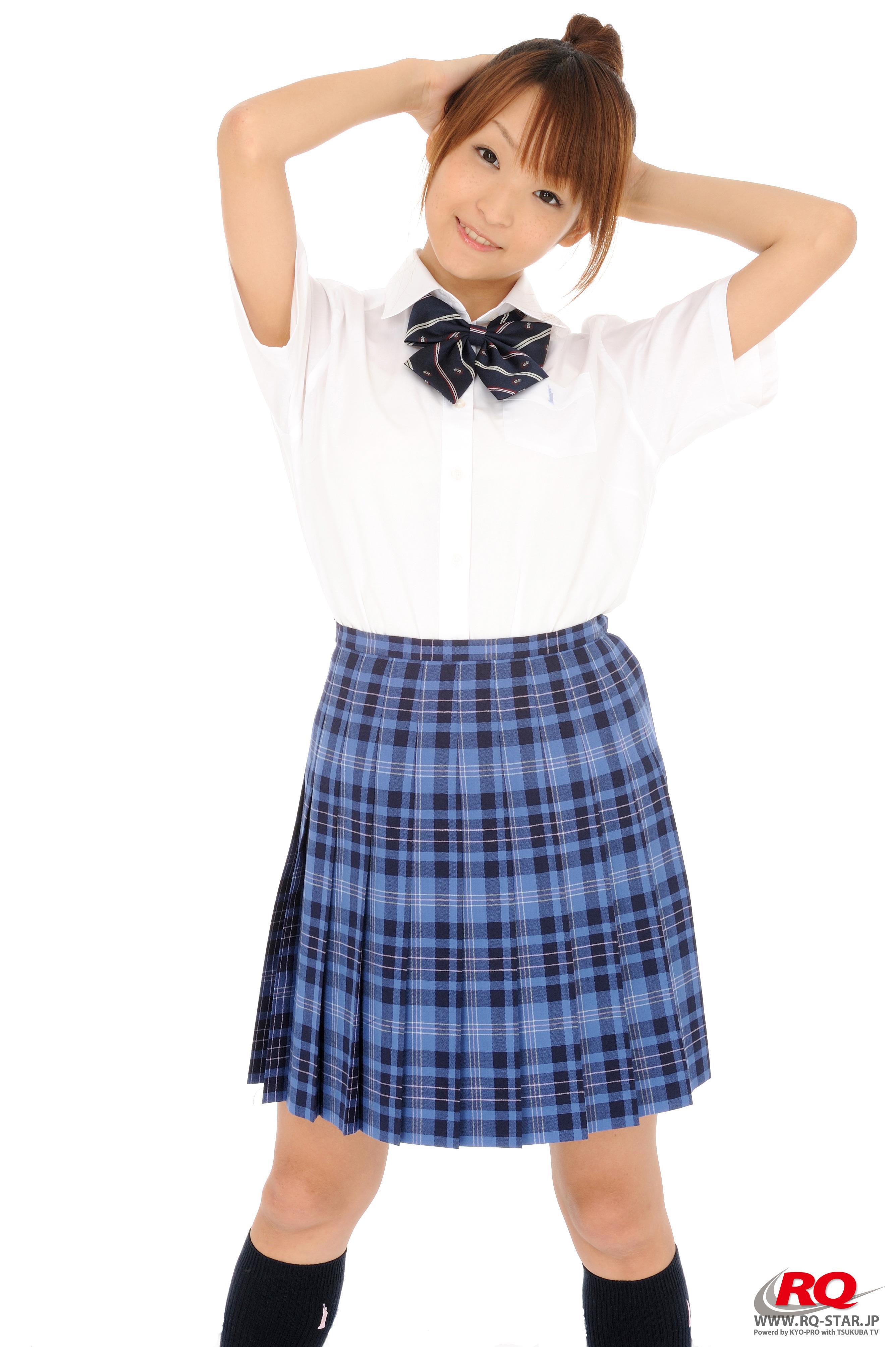 [RQ-STAR写真]NO.00089 くぼたみか（青木未央，Mio Aoki）高中女生制服加性感小短裙私房写真集,