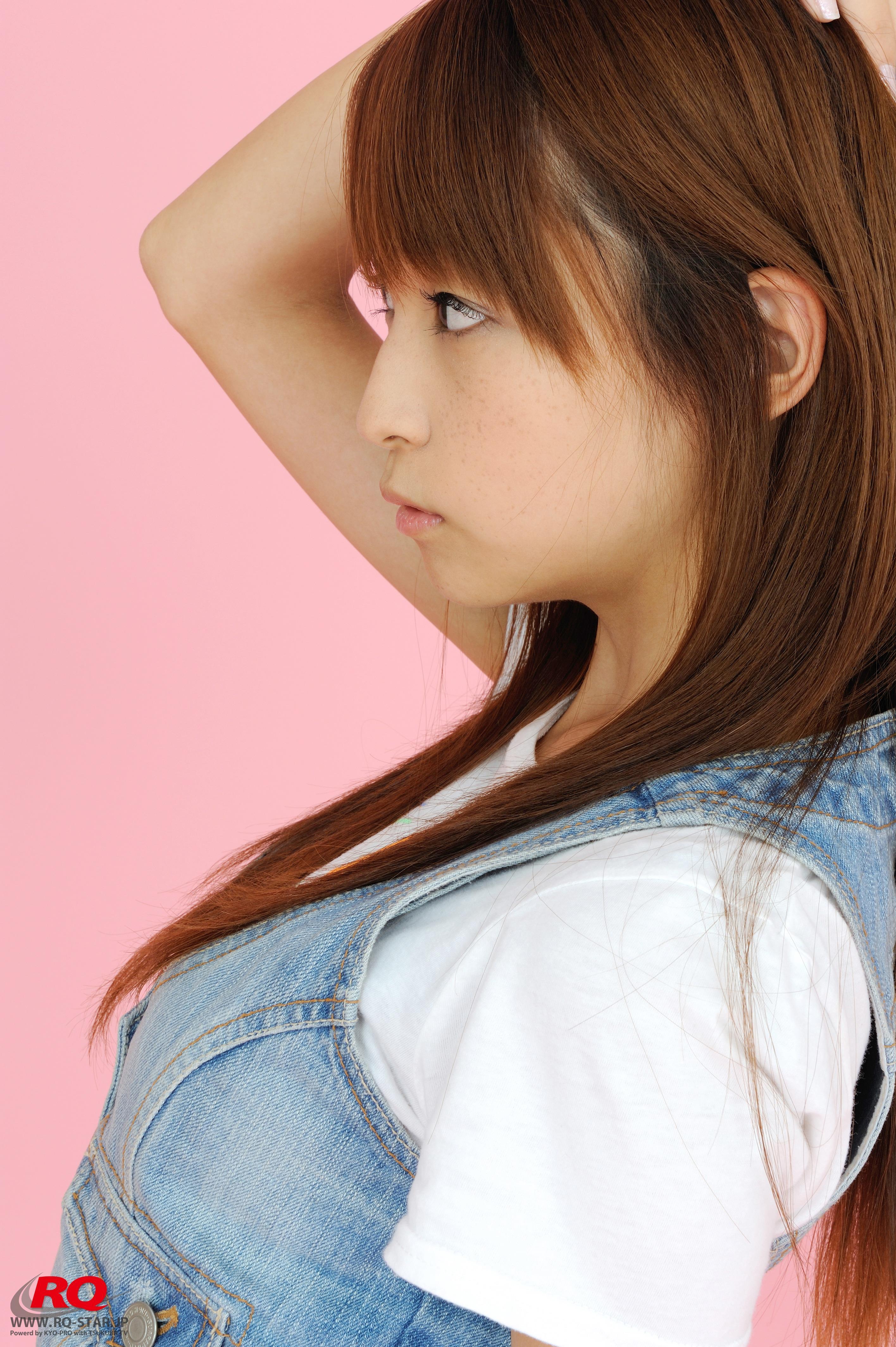 [RQ-STAR写真]NO.00095 くぼたみか（青木未央，Mio Aoki）白色短袖加粉色短裤清纯可爱私房写真集,