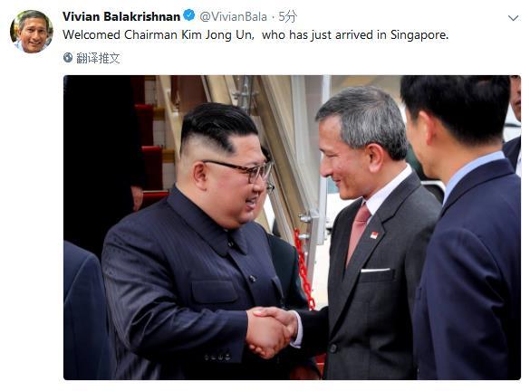 朝鲜最高领导人金正恩抵达新加坡 将与李显龙会晤