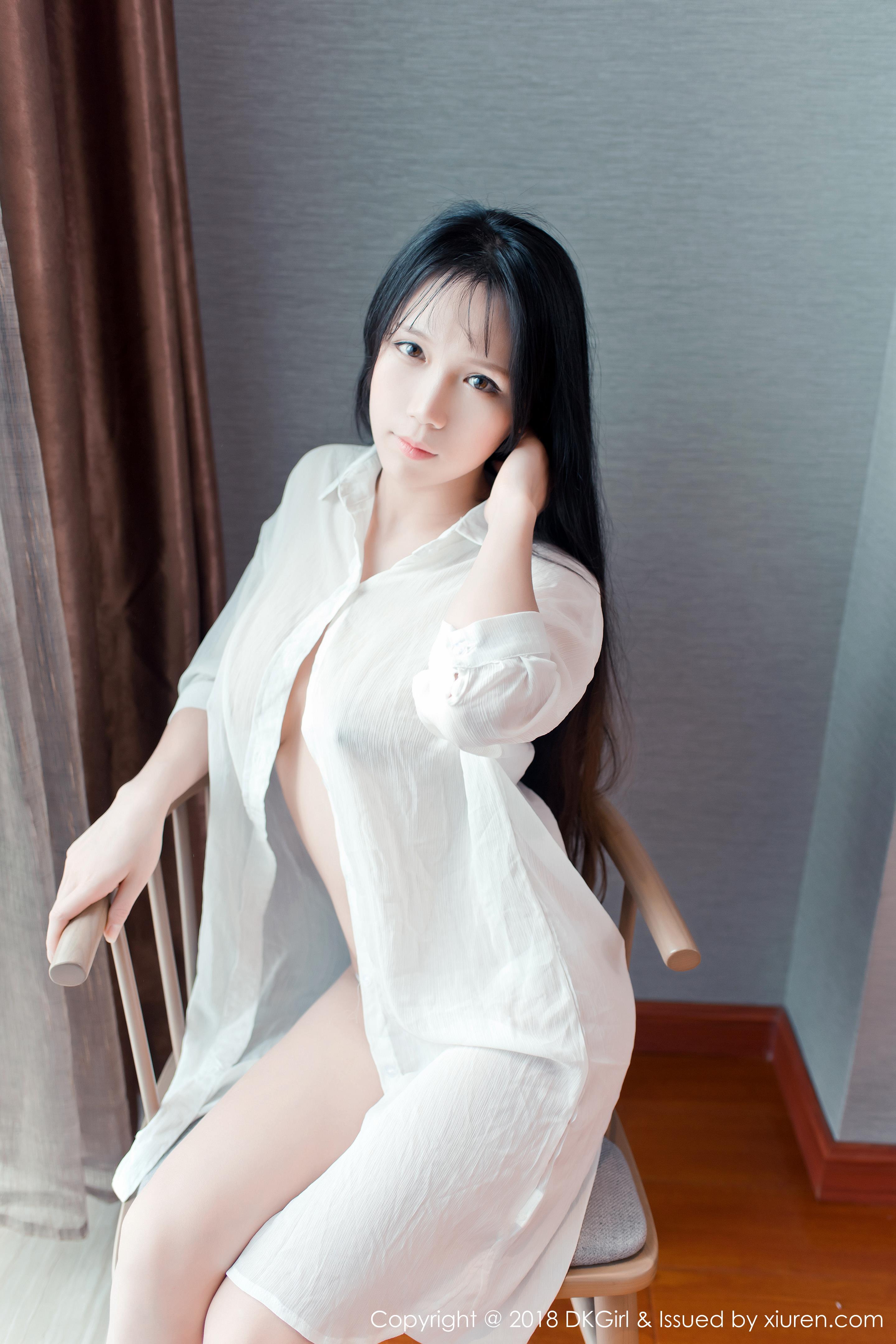 [DKGirl御女郎]DK20180521VOL0070 李可可 白色透视衬衫与半裸性感玉体私房写真集,