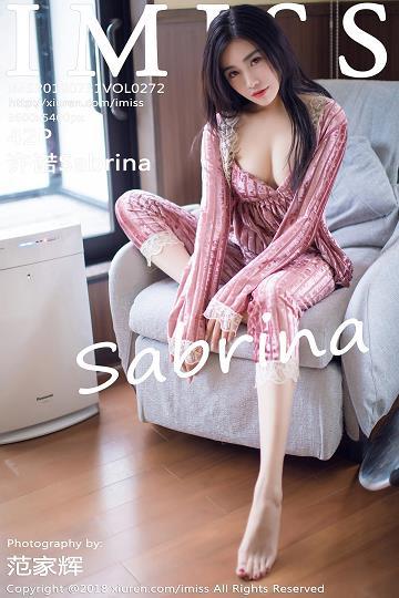 [IMISS爱蜜社]IMS20180731VOL0272 许诺Sabrina 粉色睡衣及白色毛衣与黑色短裙加肉色丝
