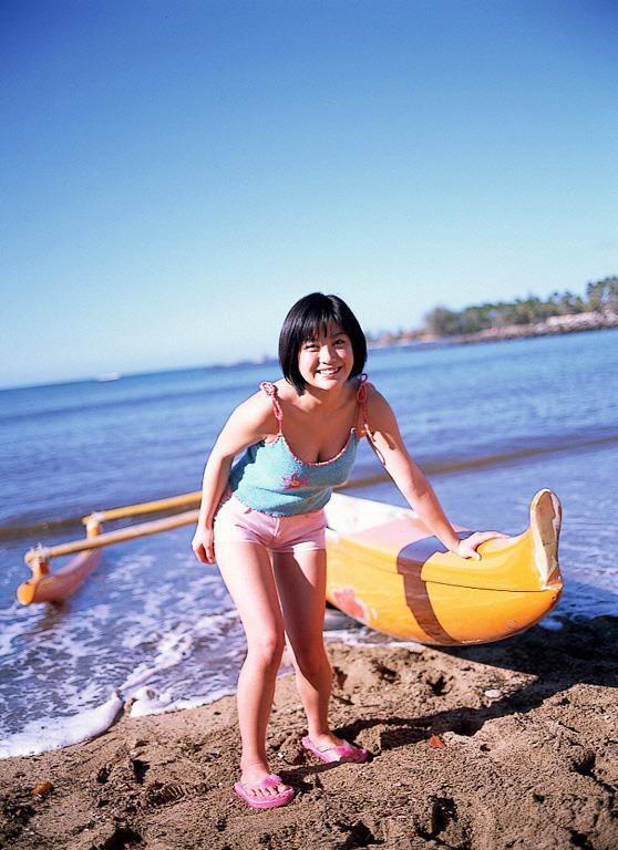 [YS Web]Vol.016 こむかいみなこ（小向美奈子，Minako Komukai）比基尼泳装与白色小背心性感写真集,