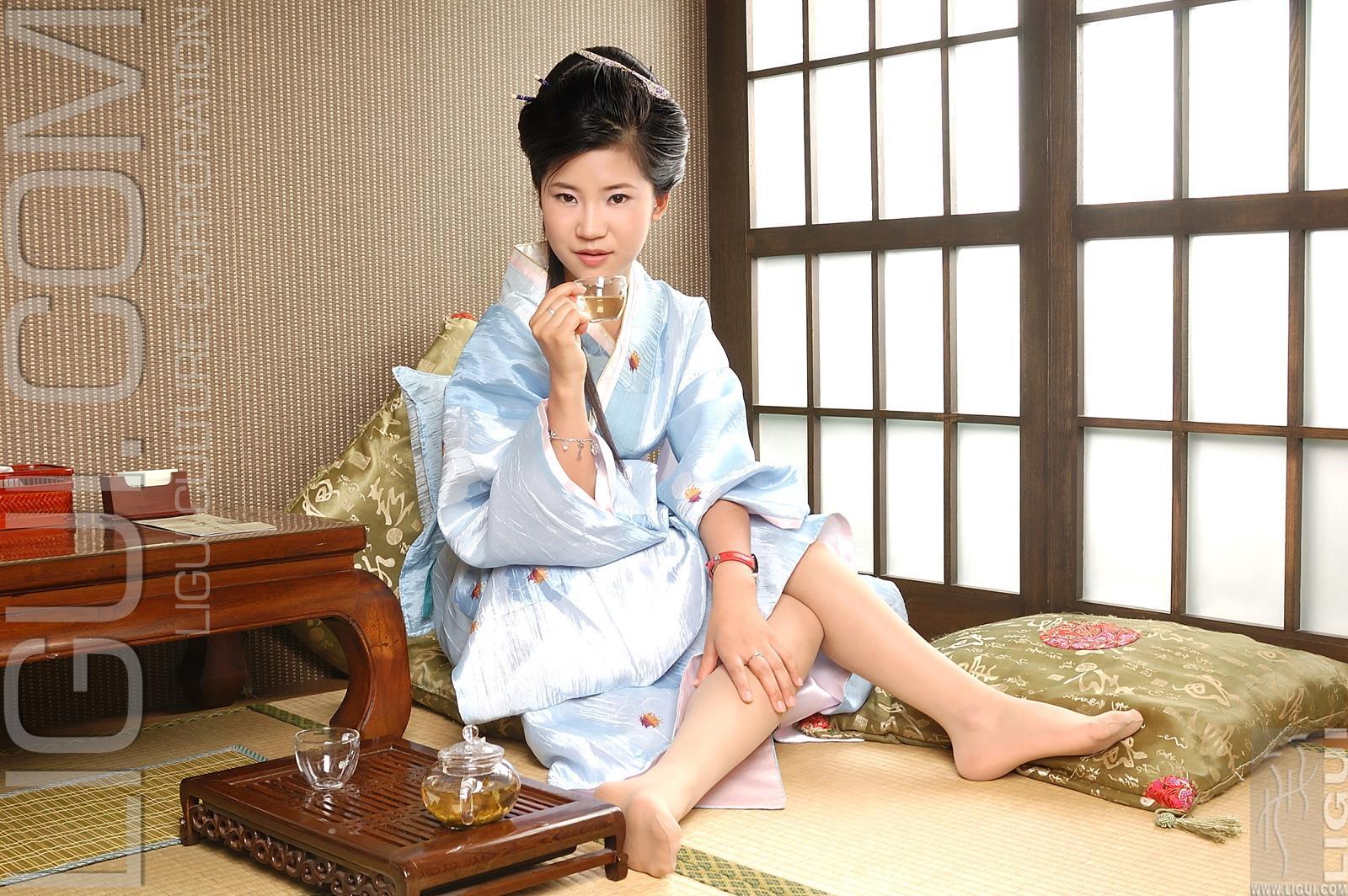 [Ligui丽柜会所]2007-09-14 日本美少女 卡鲁鲁 性感和服加肉色丝袜美腿私房写真集,