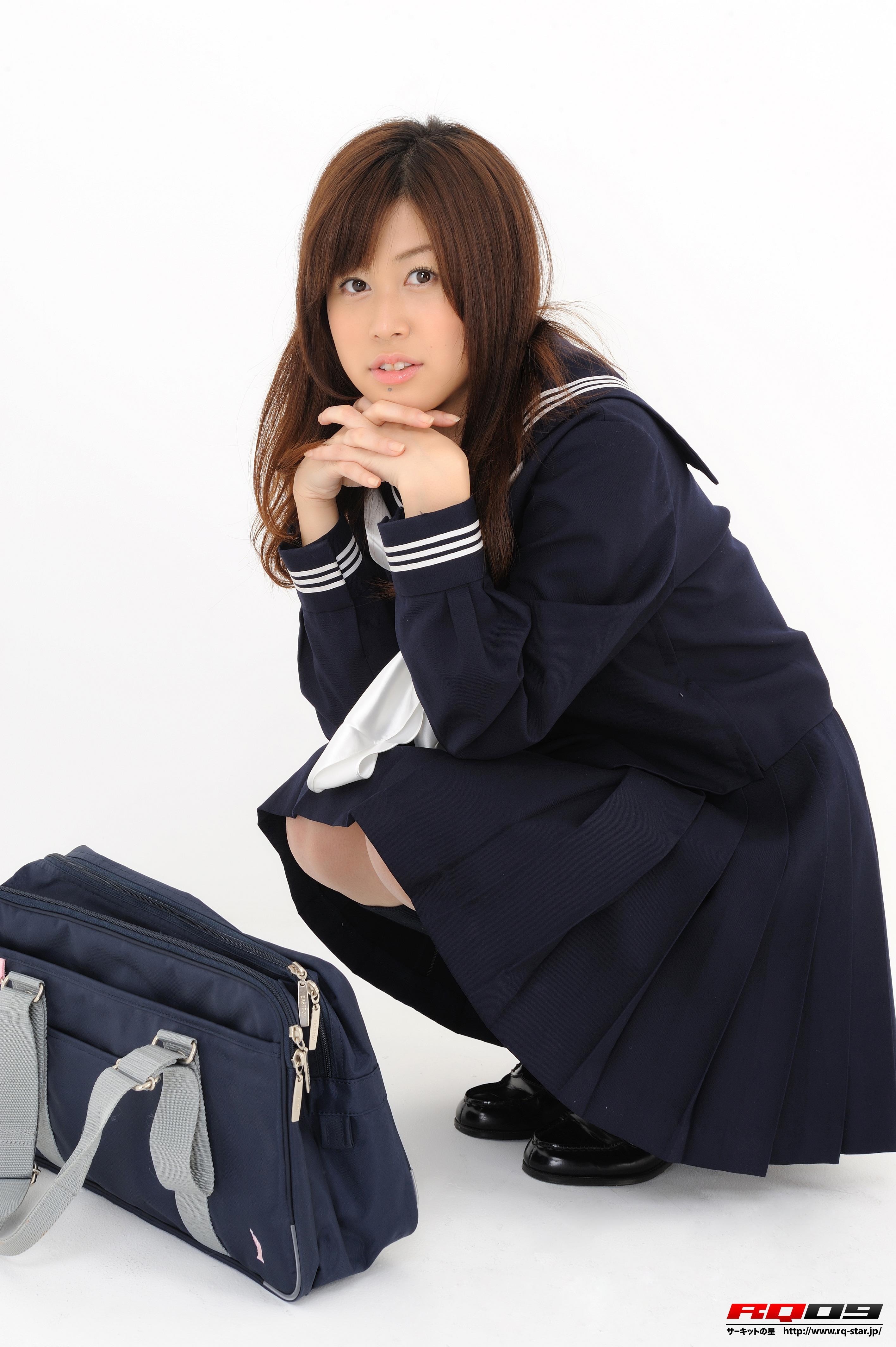 [RQ-STAR写真]NO.00139 永作あいり（永作爱理,Airi Nagasaku）蓝色高中女生制服短裙性感私房写真集,