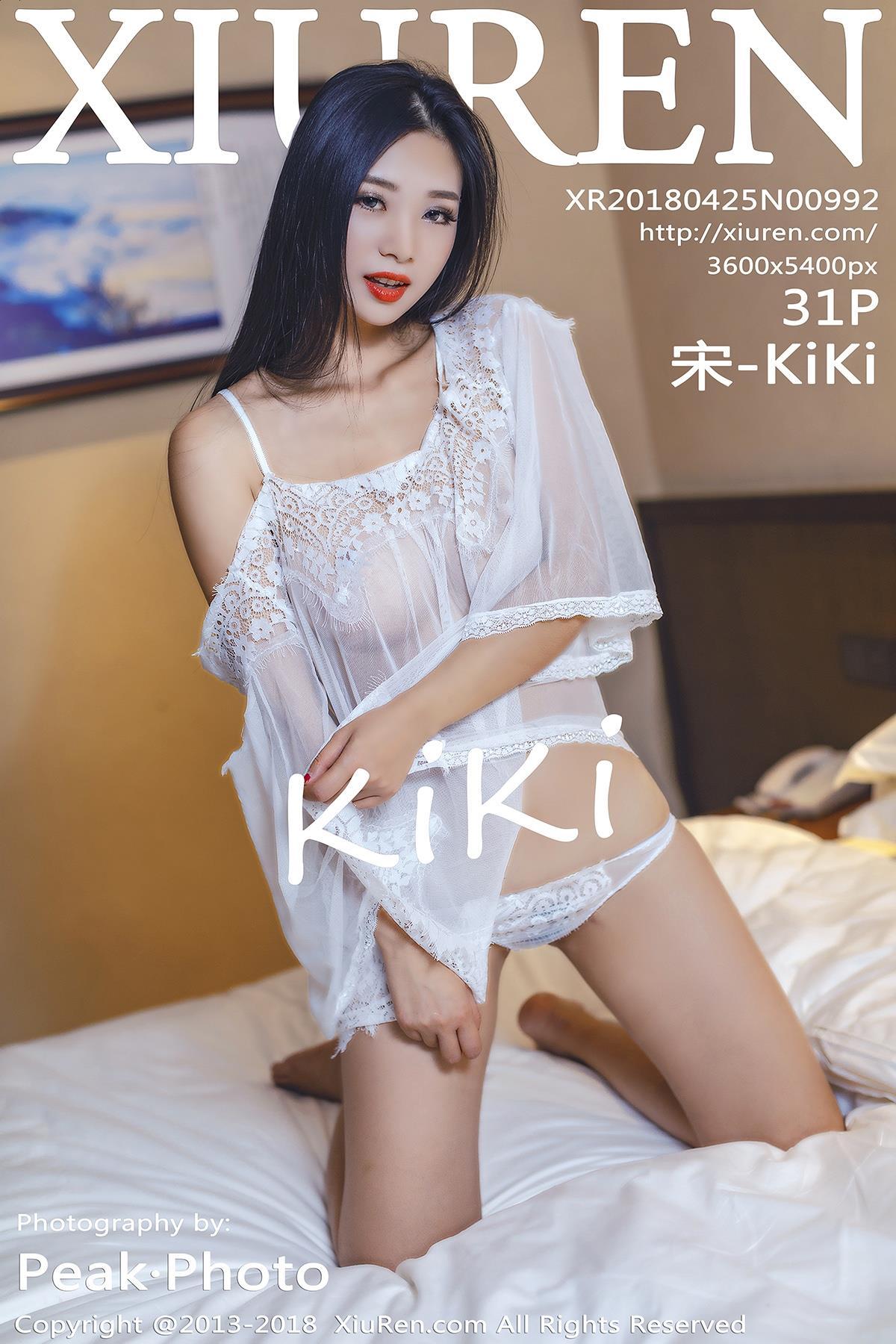 [XIUREN秀人网]XR20180425N00992 宋-KiKi 白色透视蕾丝睡衣与半裸性感玉体私房写真集,