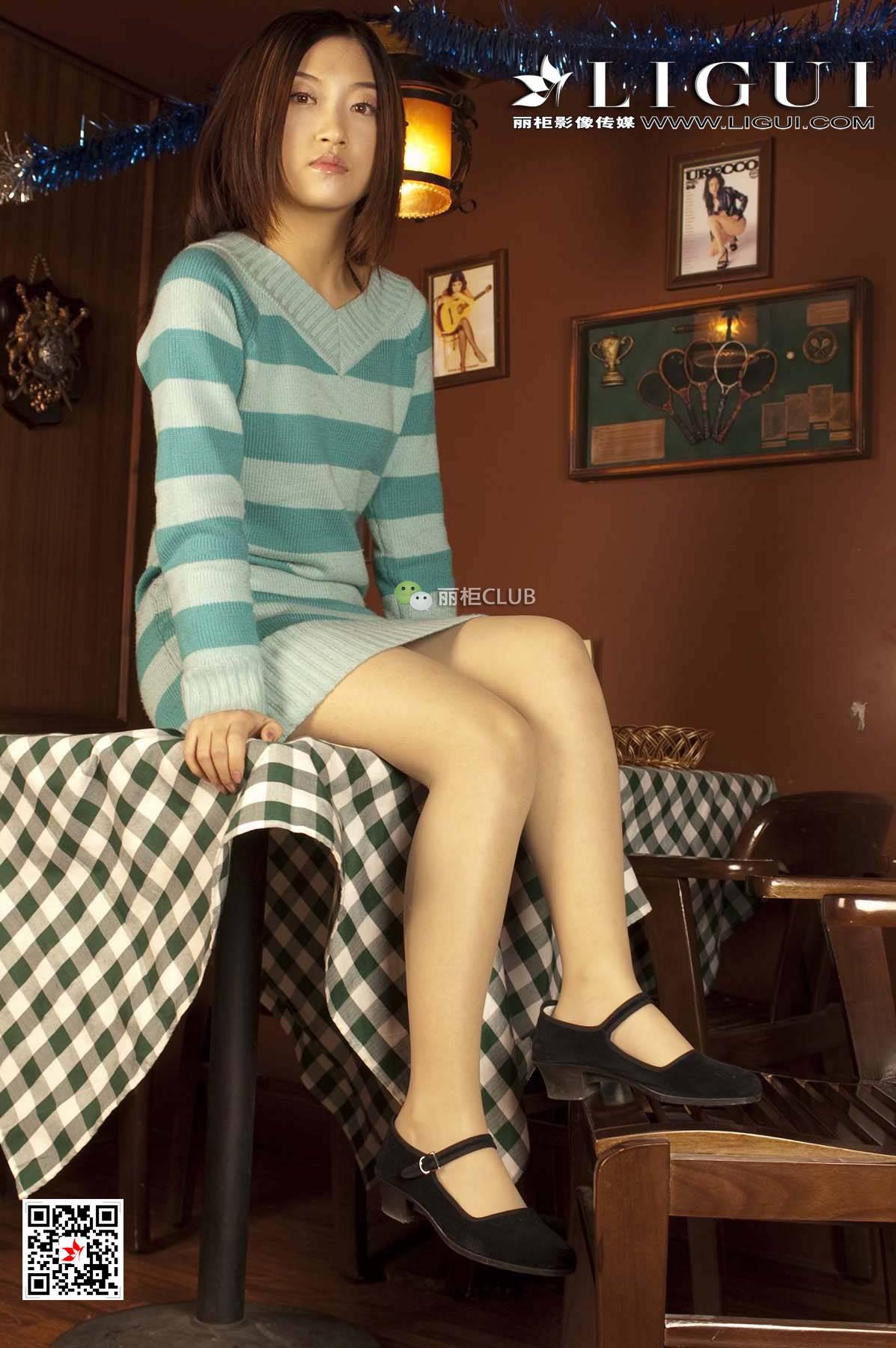 [Ligui丽柜会所]2018-05-13 Model 贝贝 连身毛衣加肉色丝袜美腿性感私房写真集,