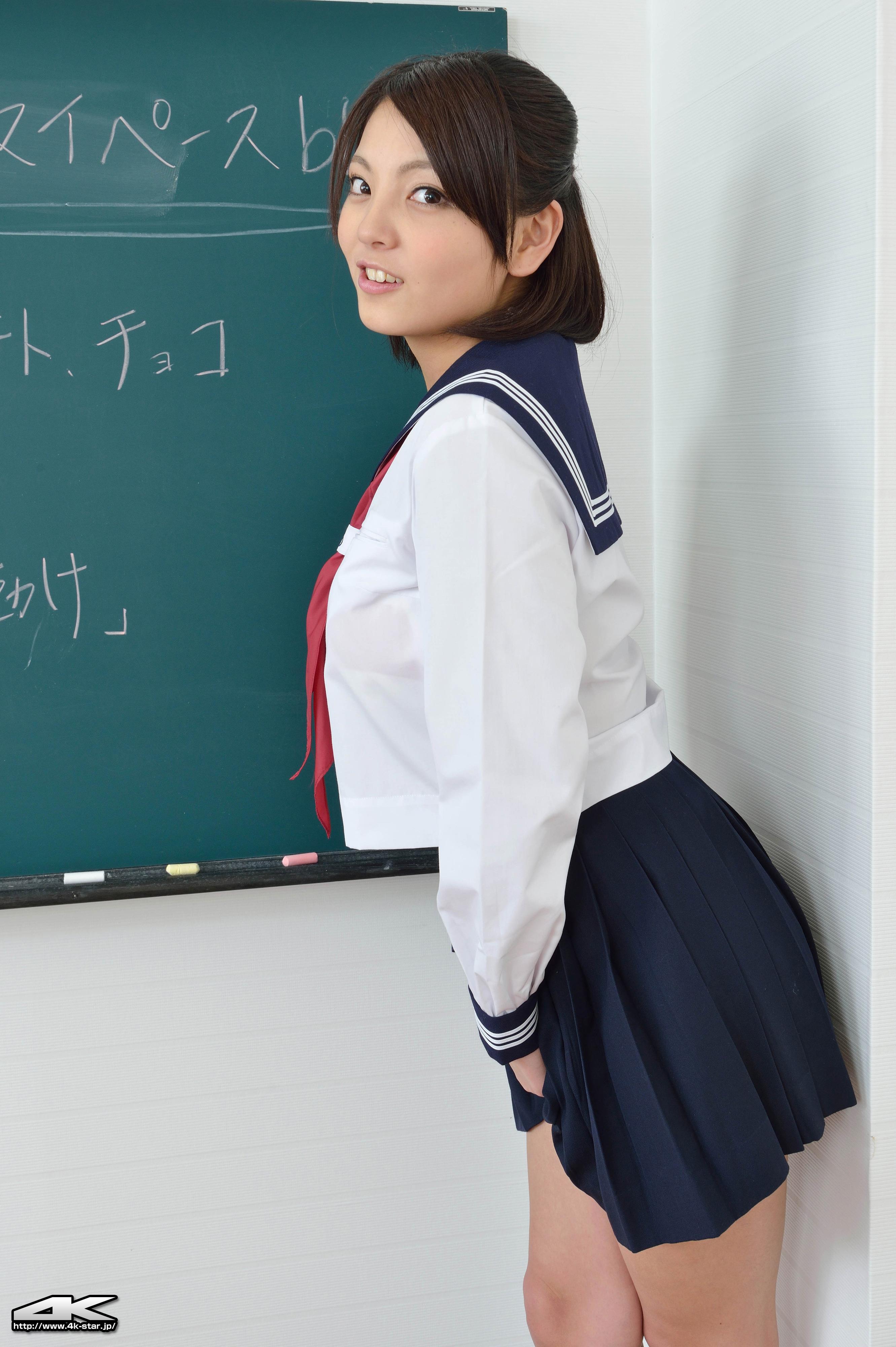 [4K-STAR套图]No.00153 桜あんり Anri Sakura 高中女生制服加蓝色短裙性感私房写真集,