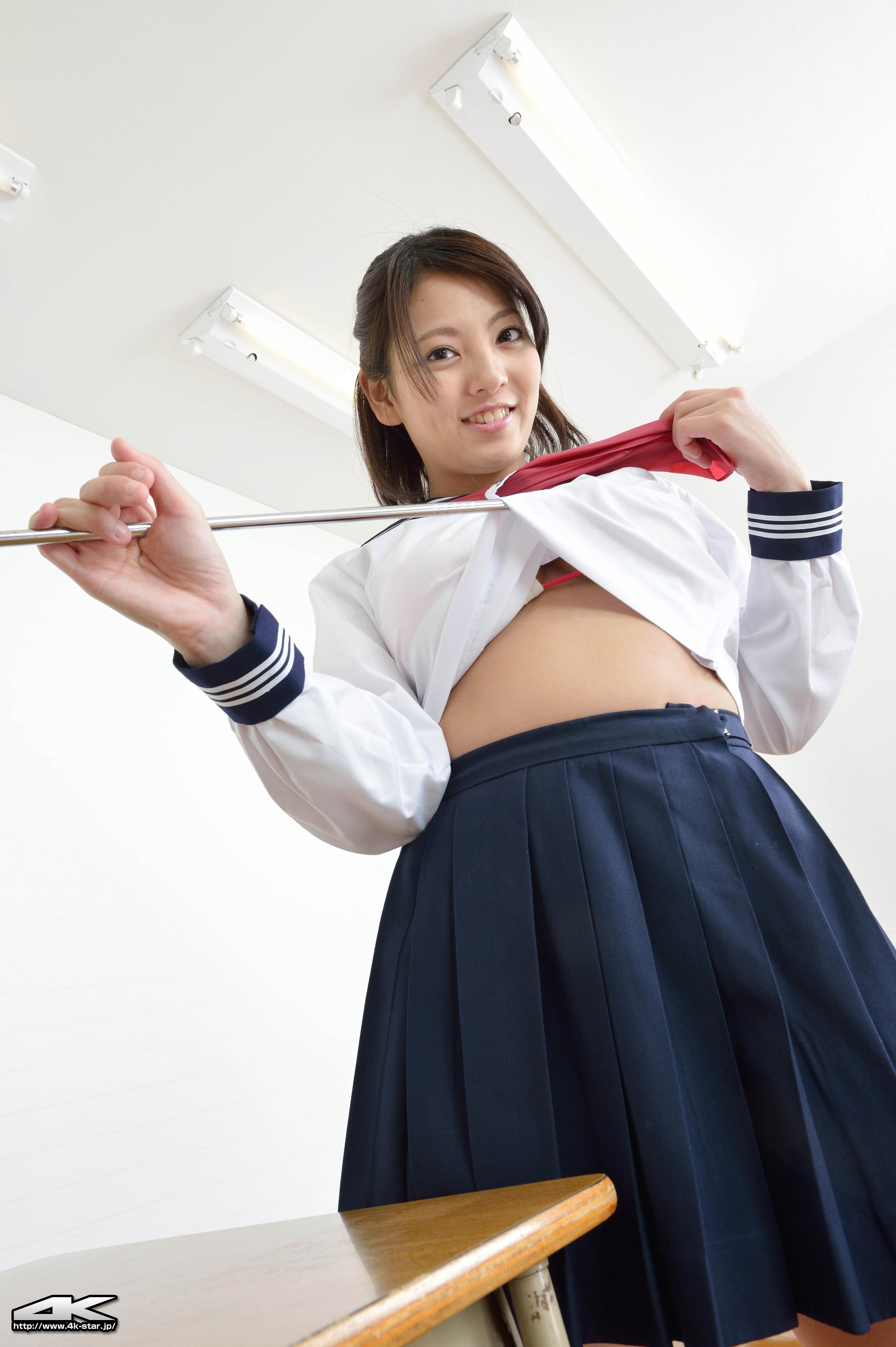 [4K-STAR套图]No.00153 桜あんり Anri Sakura 高中女生制服加蓝色短裙性感私房写真集,