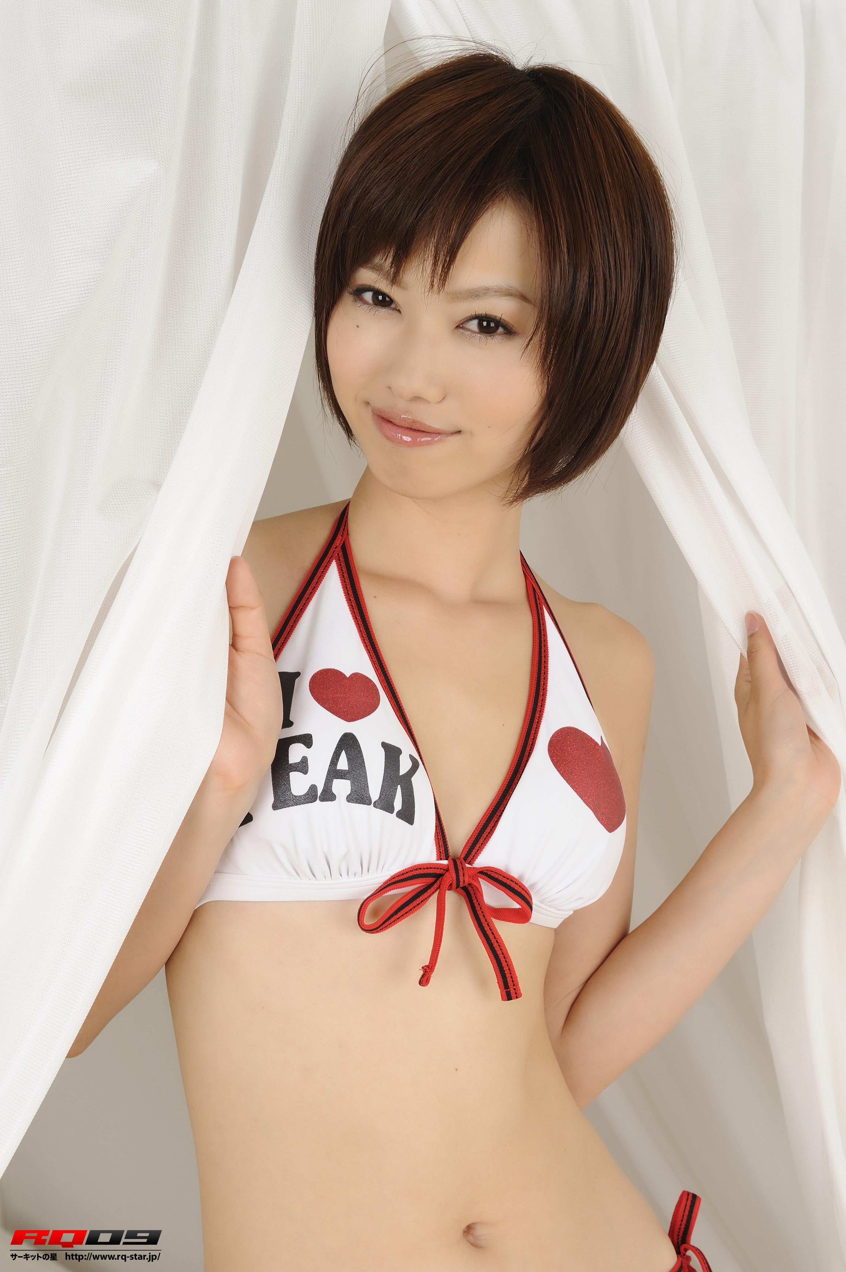 [RQ-STAR写真]NO.00154 藤村えみり（藤村枝美里，Emily Fujimura）白色比基尼泳装性感私房写真集,