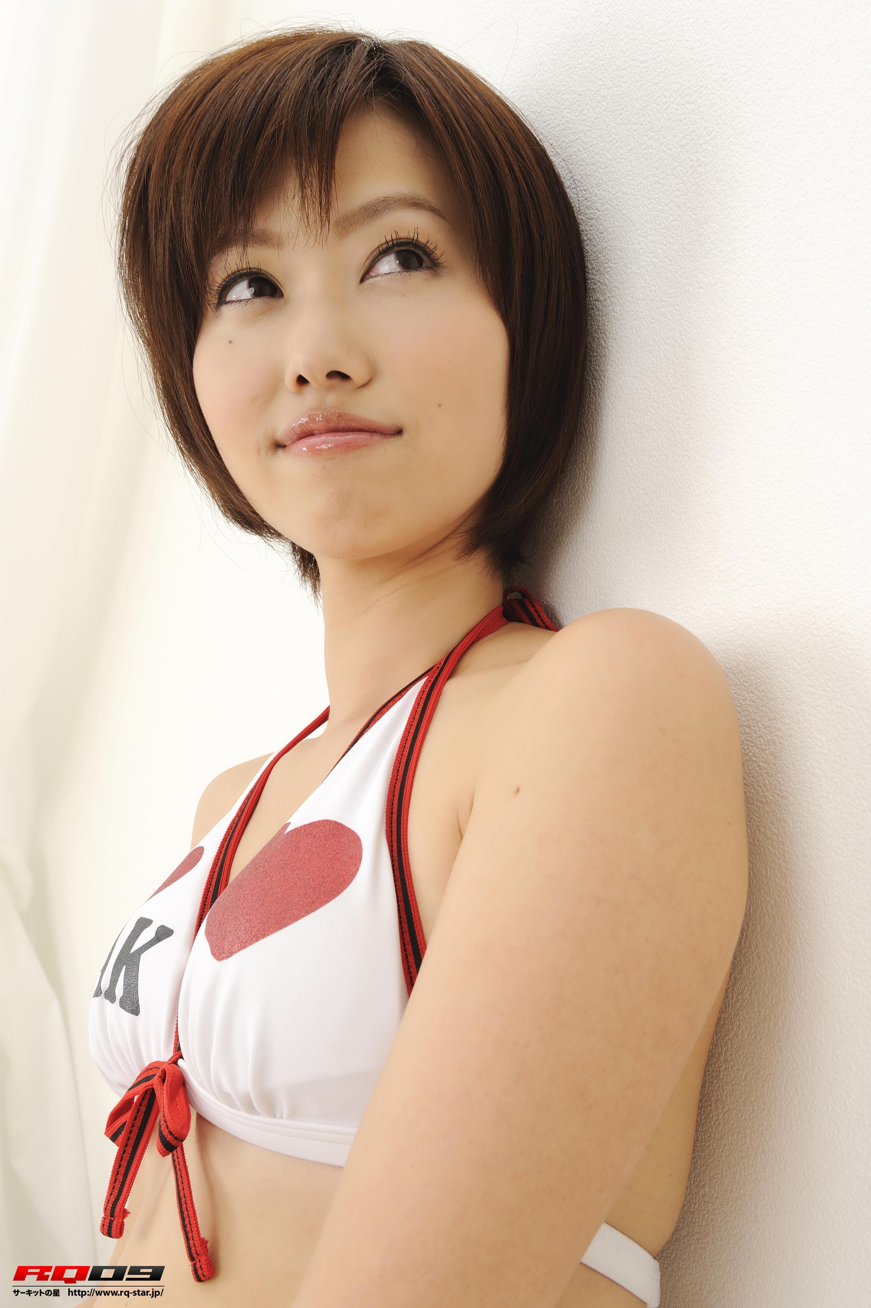 [RQ-STAR写真]NO.00154 藤村えみり（藤村枝美里，Emily Fujimura）白色比基尼泳装性感私房写真集,