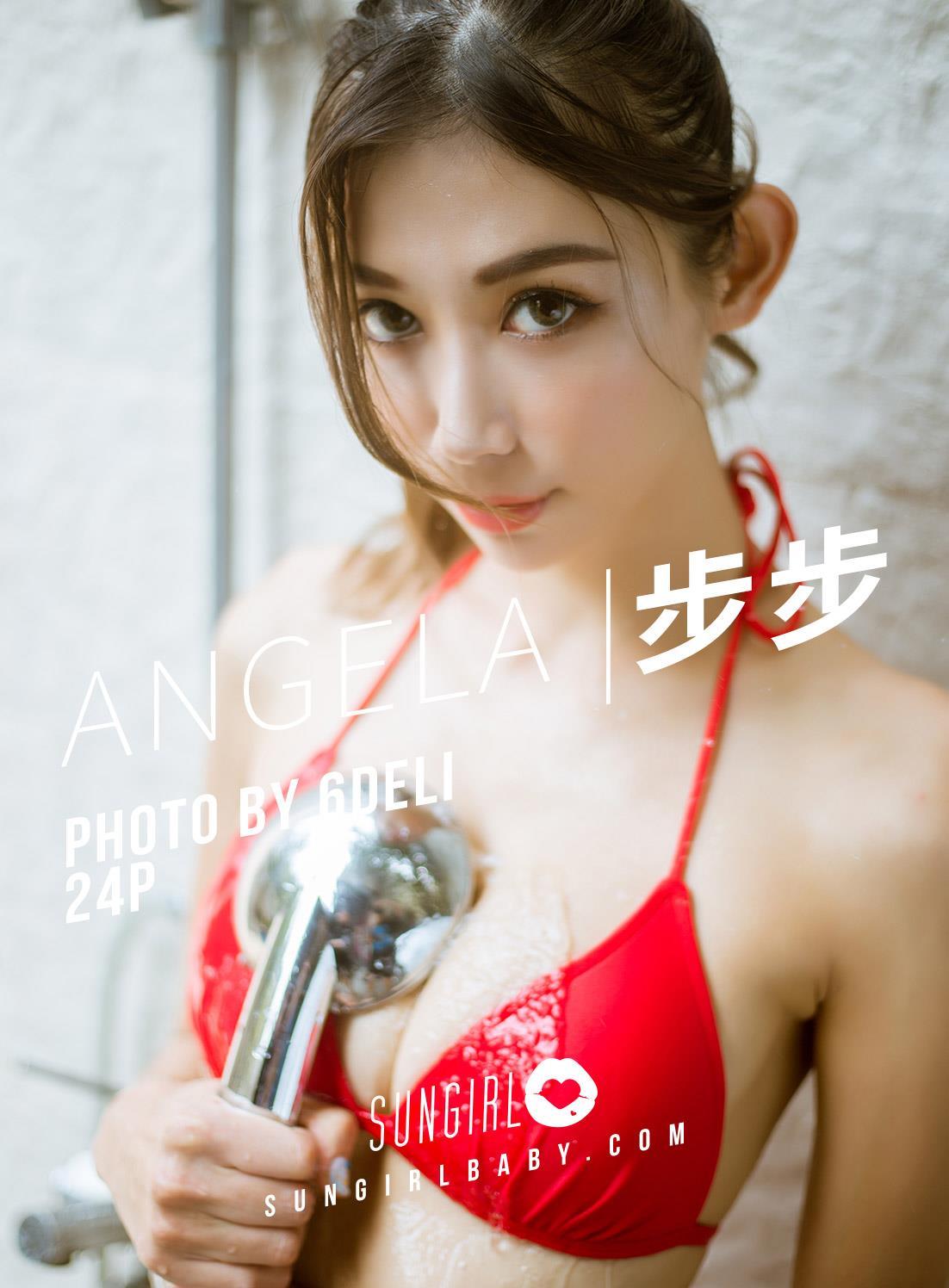 [SunGirl阳光宝贝]NO.008 Angela 红色比基尼泳装性感私房写真集,