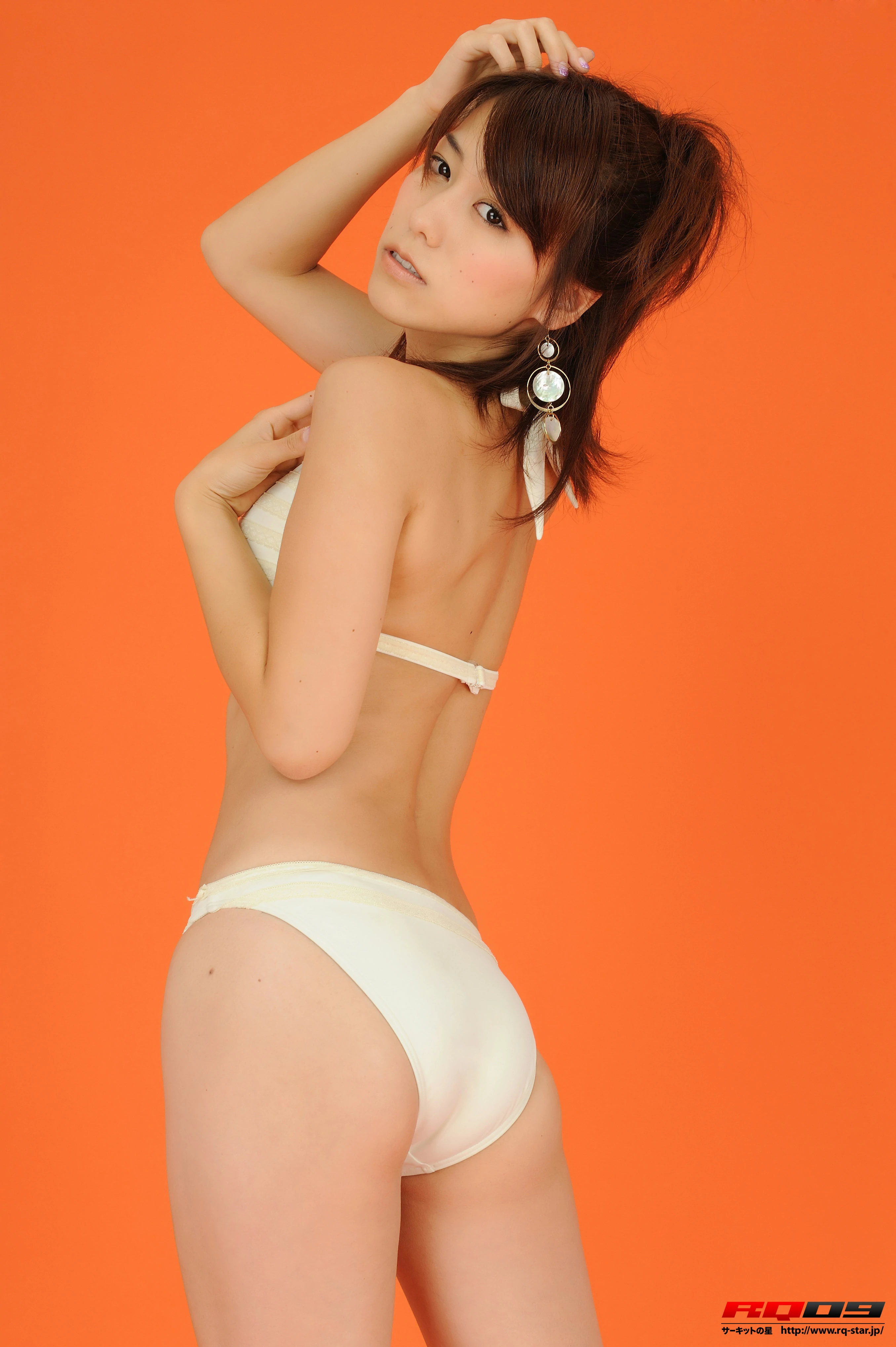 [RQ-STAR写真]NO.00181 柏木美里（かしわぎ みさと,Misato Kashiwagi）白色比基尼泳装性感私房写真集,