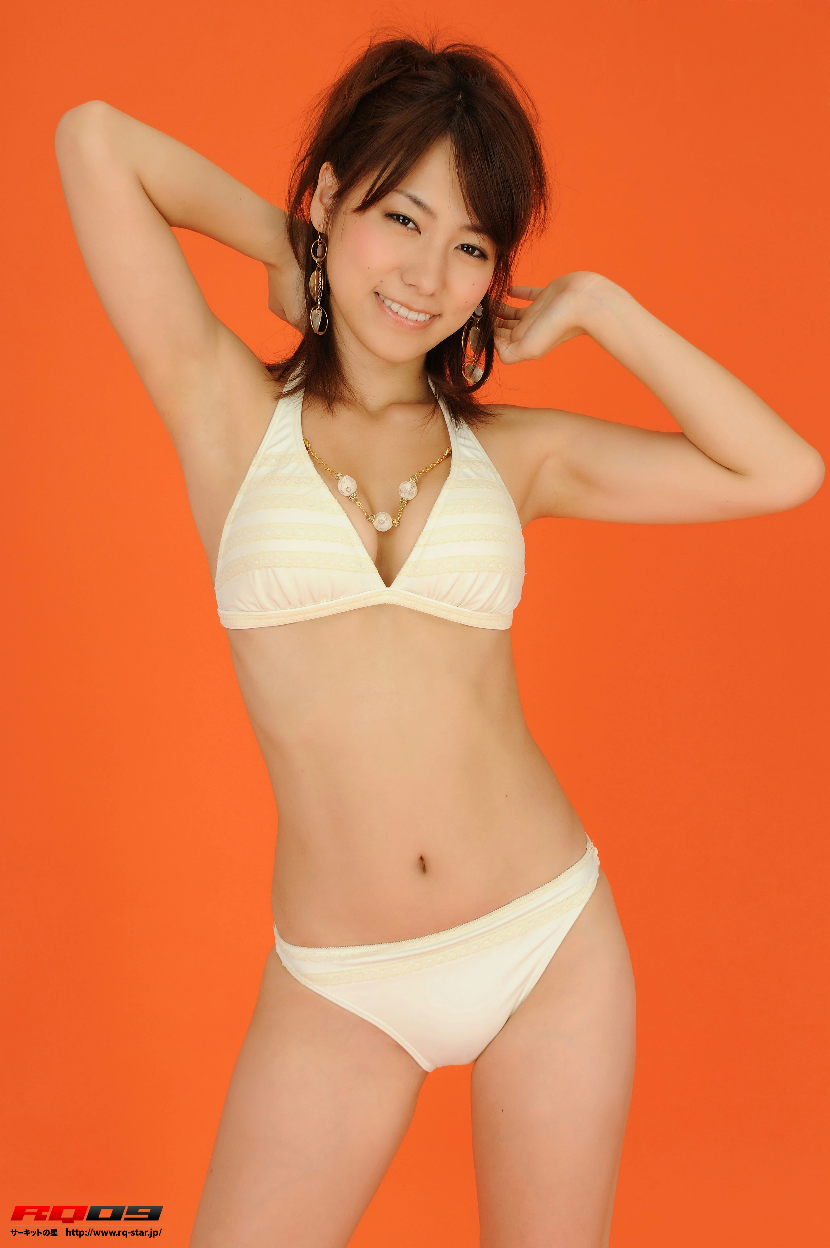 [RQ-STAR写真]NO.00181 柏木美里（かしわぎ みさと,Misato Kashiwagi）白色比基尼泳装性感私房写真集,