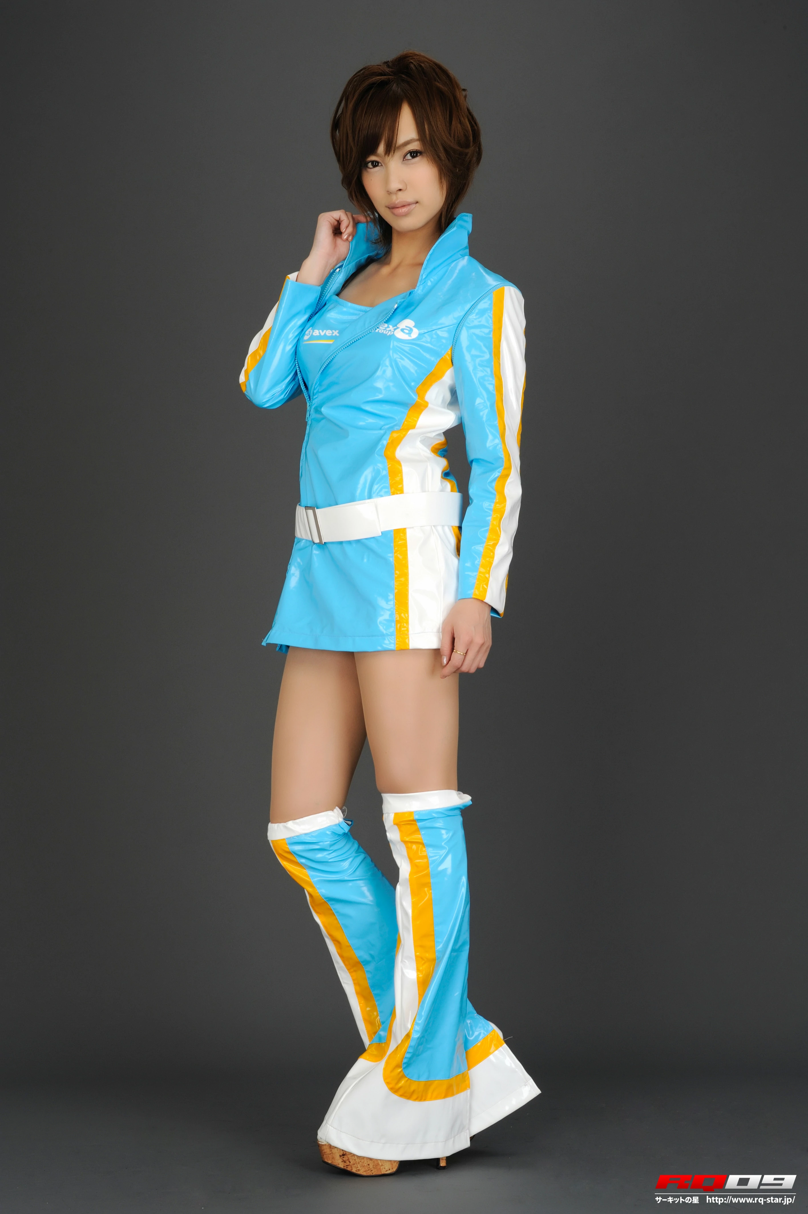 [RQ-STAR写真]NO.00188 もりた いずみ（森田泉美，Izumi Morita）蓝色连身赛车女郎制服性感私房写真集,