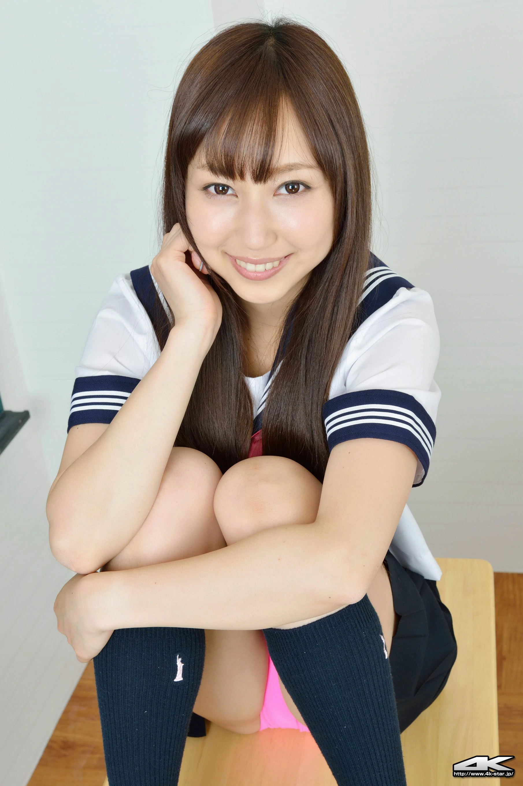 [4K-STAR套图]No.00201 南結衣（南结衣，Yui Minami）日本高中女生制服与短裙加红色内衣性感私房写真集,