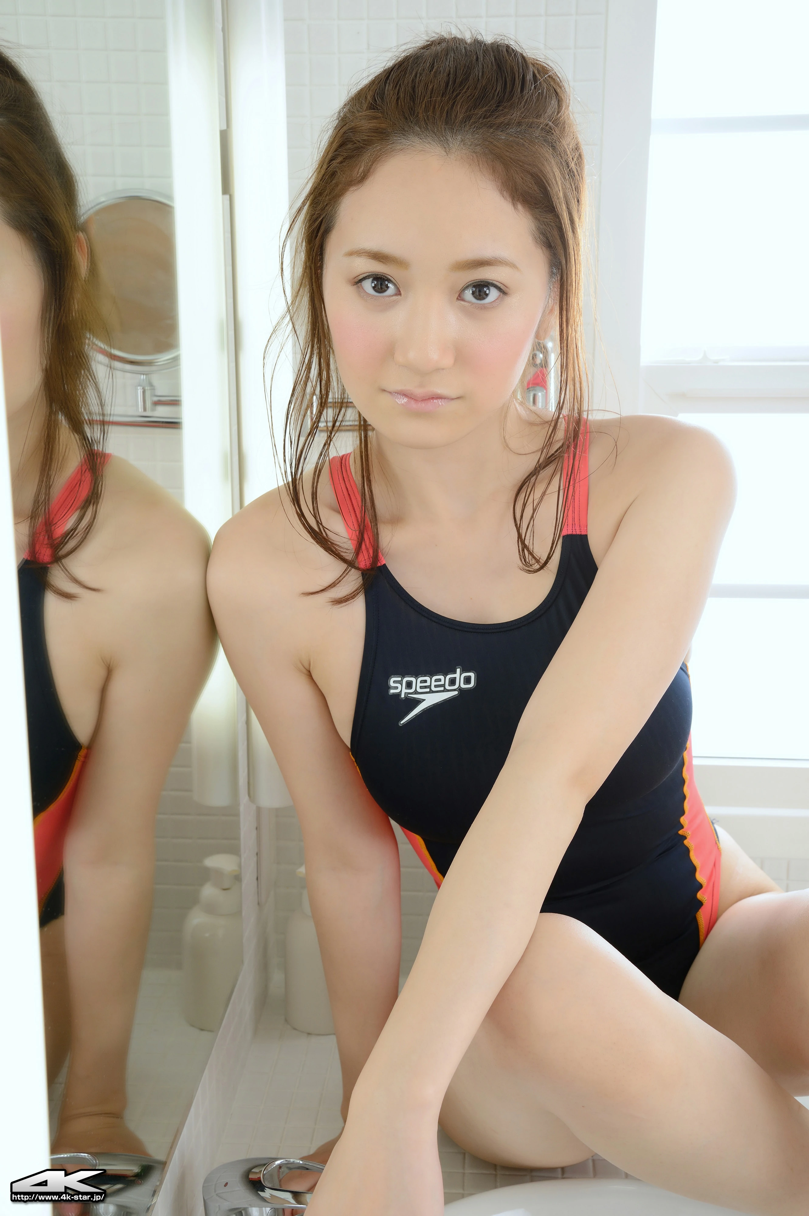 [4K-STAR套图]No.00218 叶月ゆめ（葉月梦，Yume Hazuki）黑色连体比基尼泳装性感私房写真集,