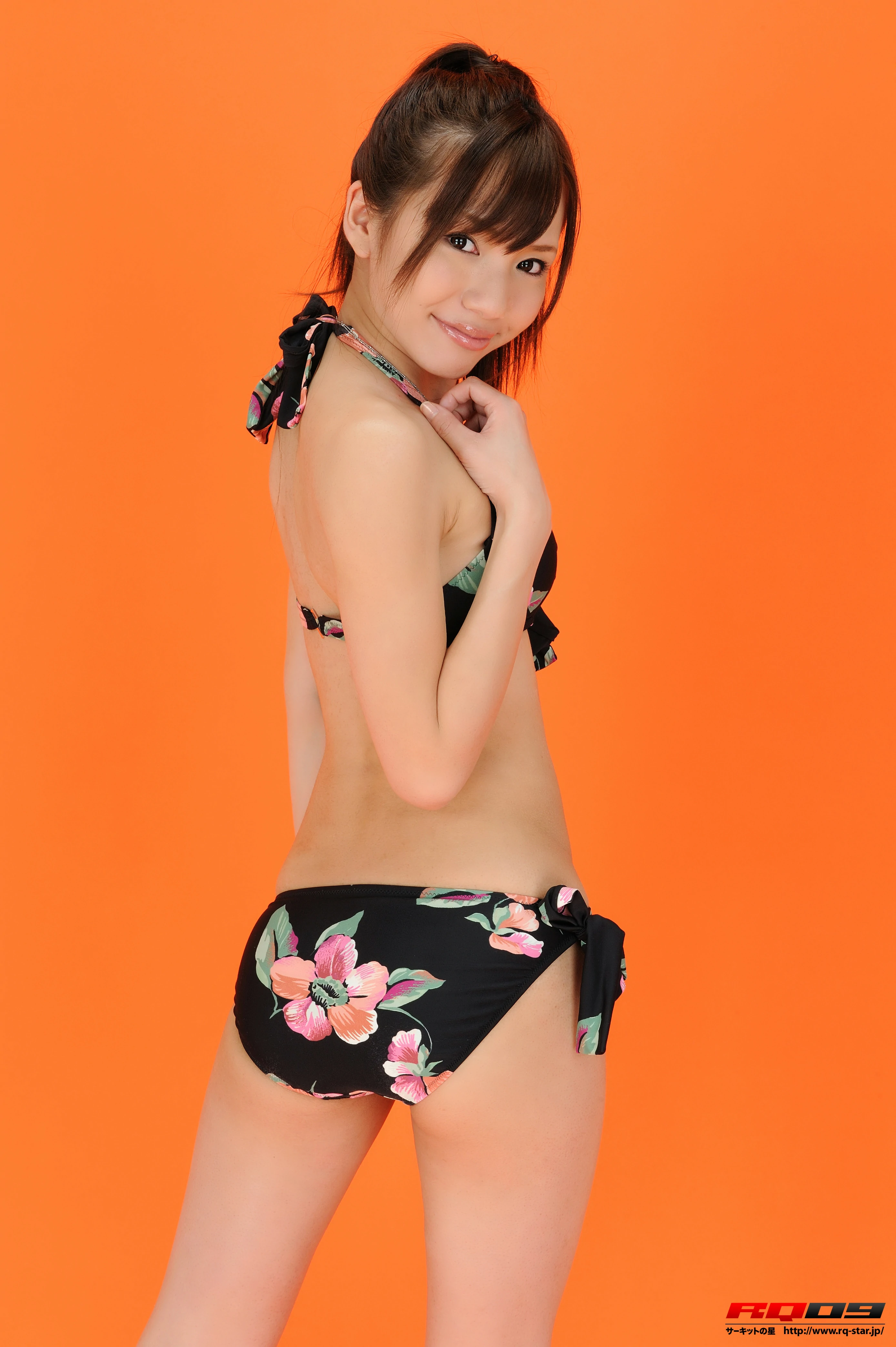 [RQ-STAR写真]NO.00225 中田あさみ（Asami Nakata）黑色比基尼泳装性感私房写真集,