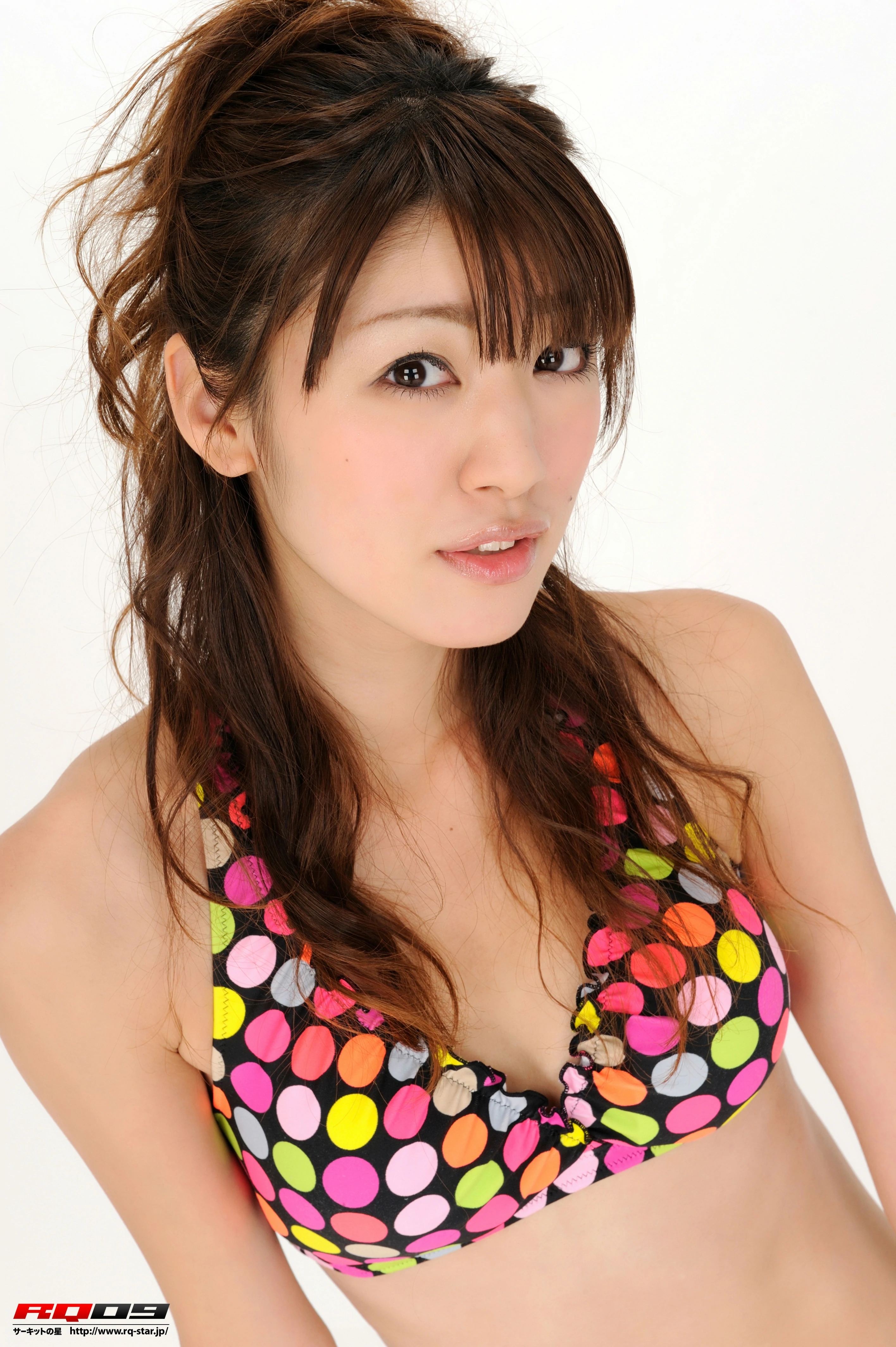[RQ-STAR写真]NO.00242 矢代梢（やしろこずえ，Kozue Yashiro）彩色比基尼泳装性感私房写真集,