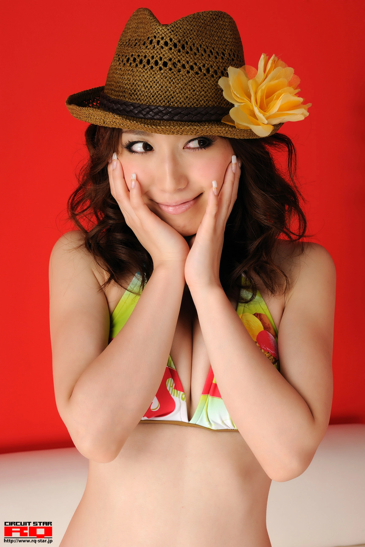 [RQ-STAR写真]No.00281 清水惠美（しみず えみ,Emi Shimizu）彩色比基尼泳装性感私房写真集,