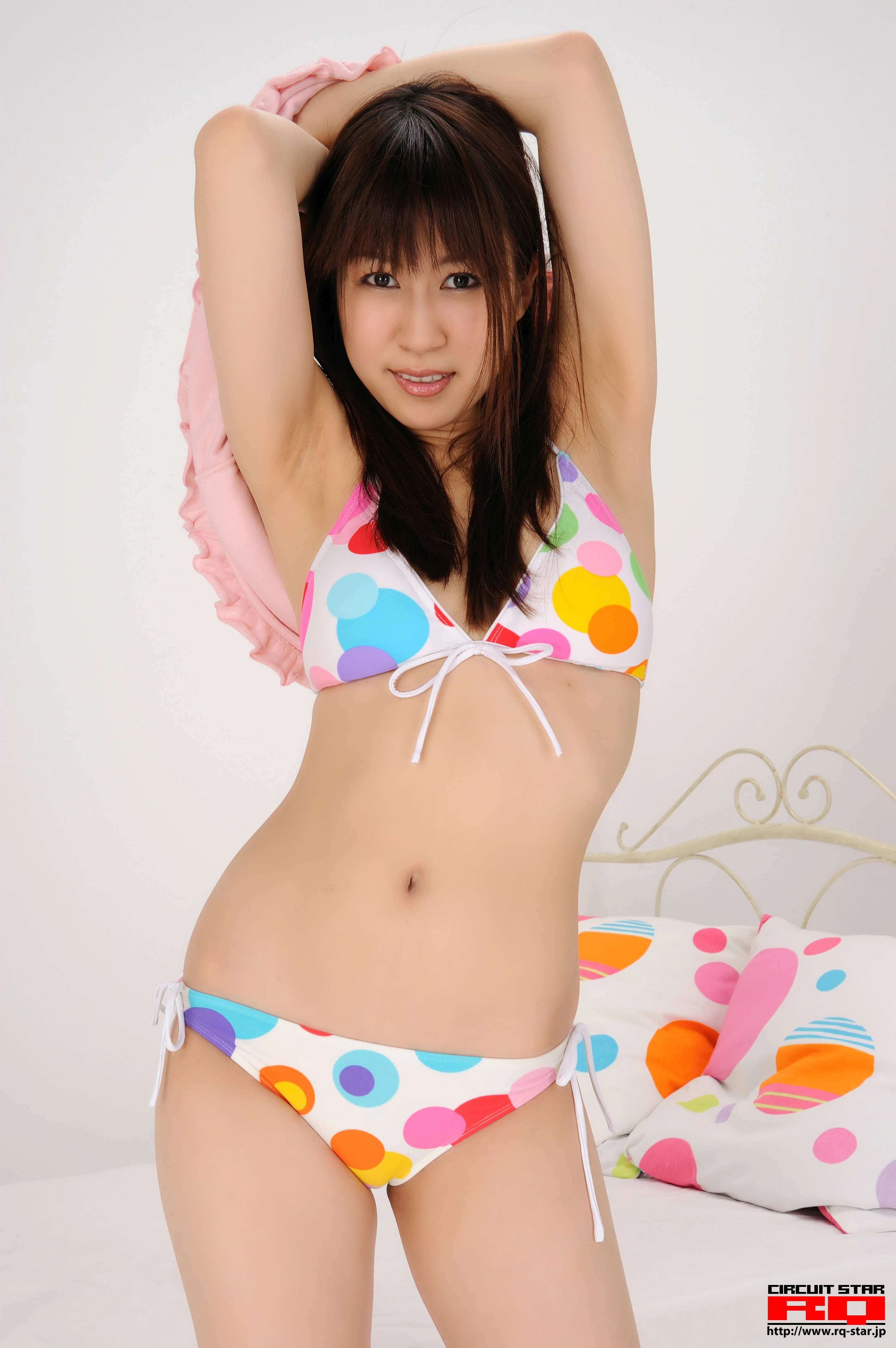 [RQ-STAR写真]NO.00303 佐仓惠美（佐倉恵美，Emi Sakura）粉色吊带睡衣裙加比基尼泳装性感私房写真集,