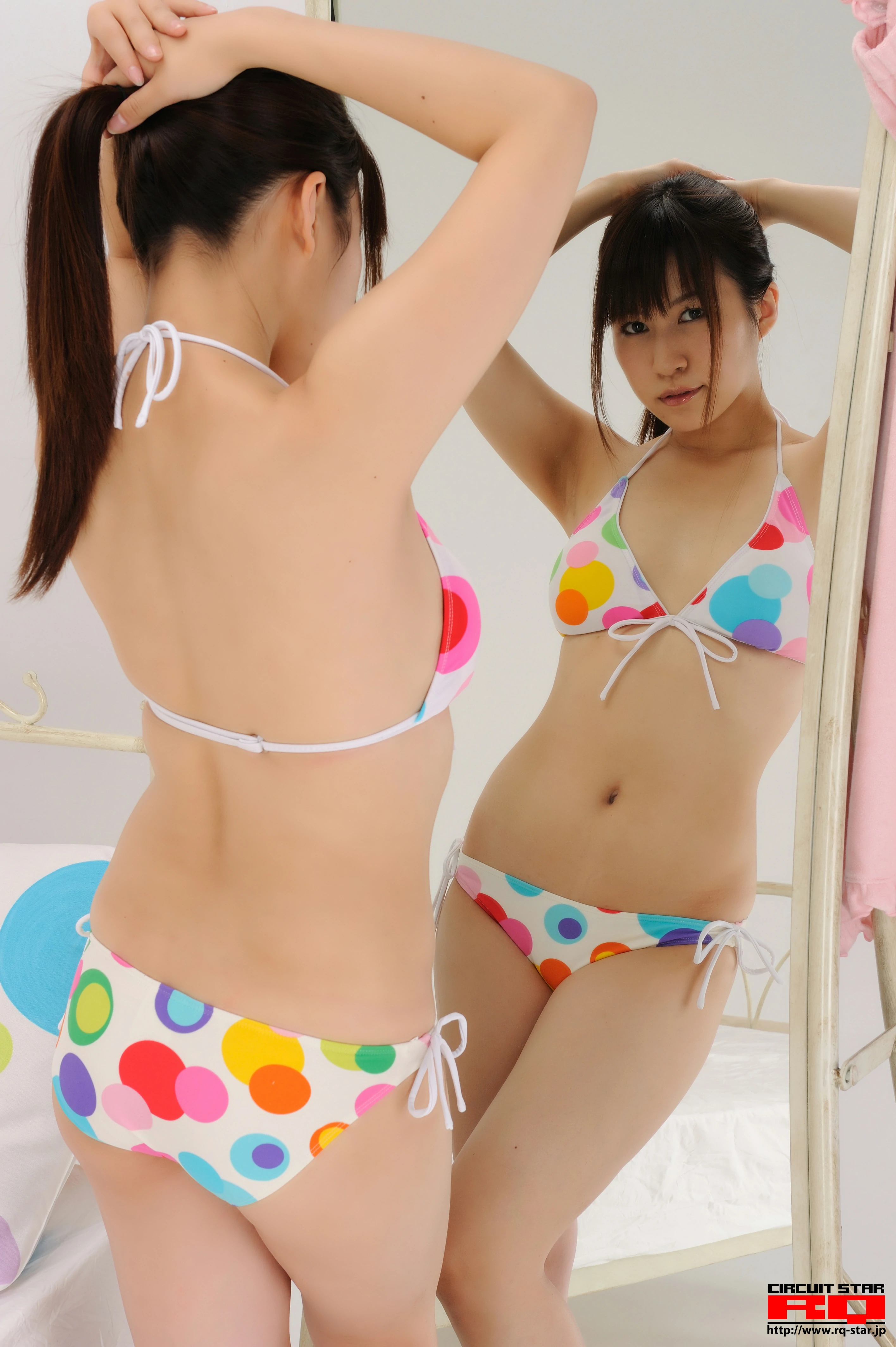 [RQ-STAR写真]NO.00303 佐仓惠美（佐倉恵美，Emi Sakura）粉色吊带睡衣裙加比基尼泳装性感私房写真集,
