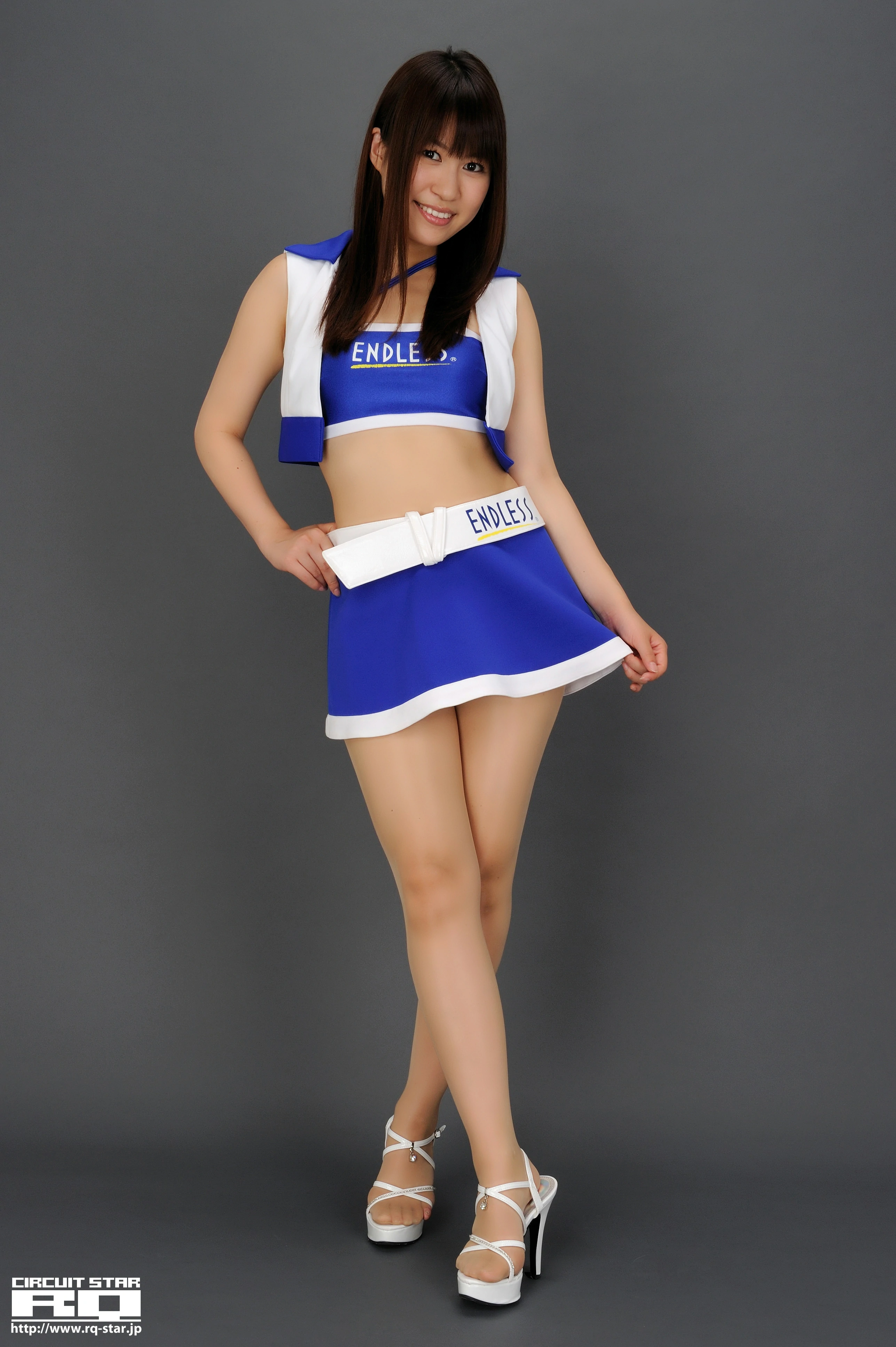 [RQ-STAR写真]NO.00306 佐仓惠美（佐倉恵美，Emi Sakura）蓝色赛车女郎制服与短裙性感私房写真集,