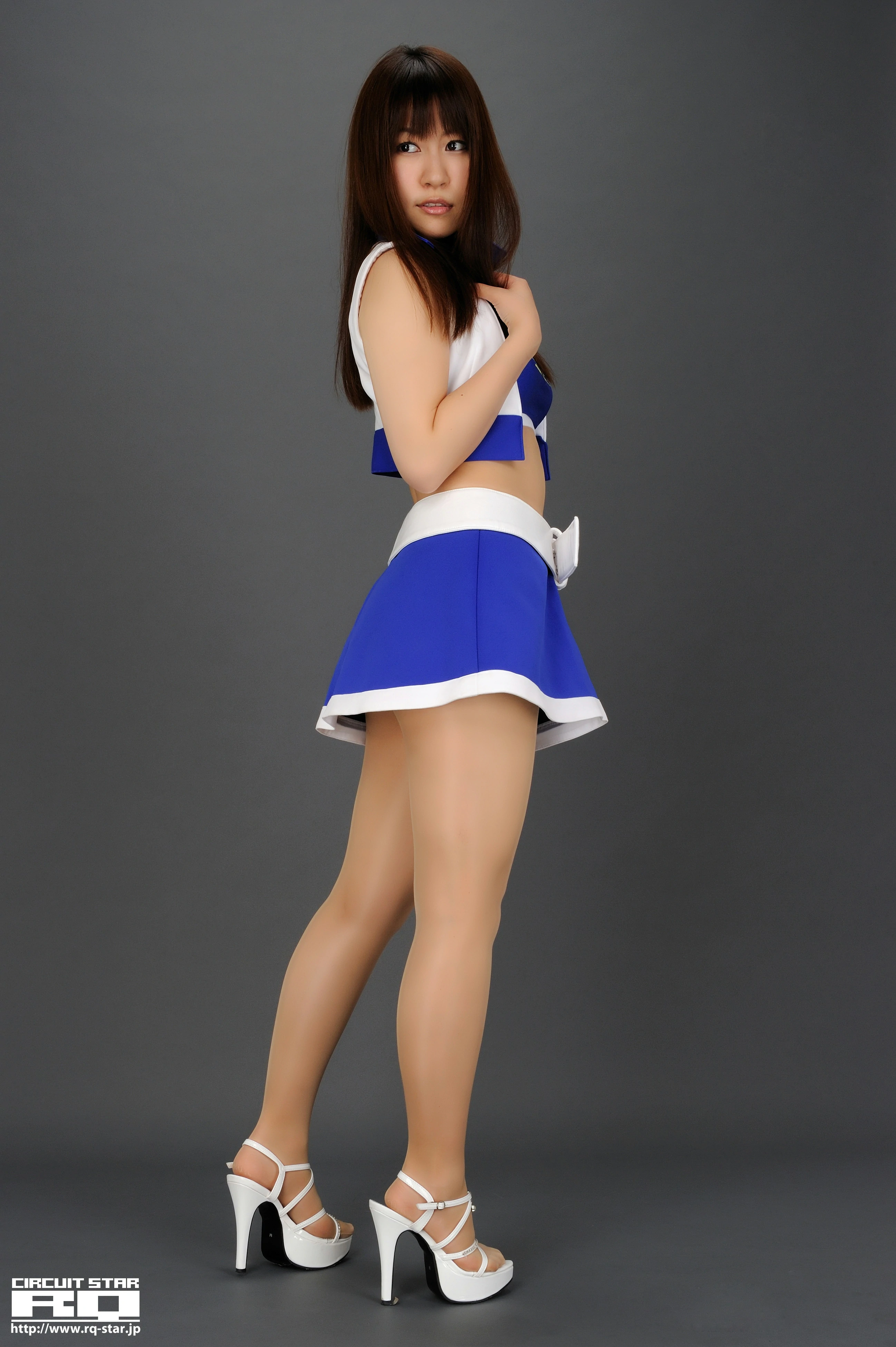 [RQ-STAR写真]NO.00306 佐仓惠美（佐倉恵美，Emi Sakura）蓝色赛车女郎制服与短裙性感私房写真集,