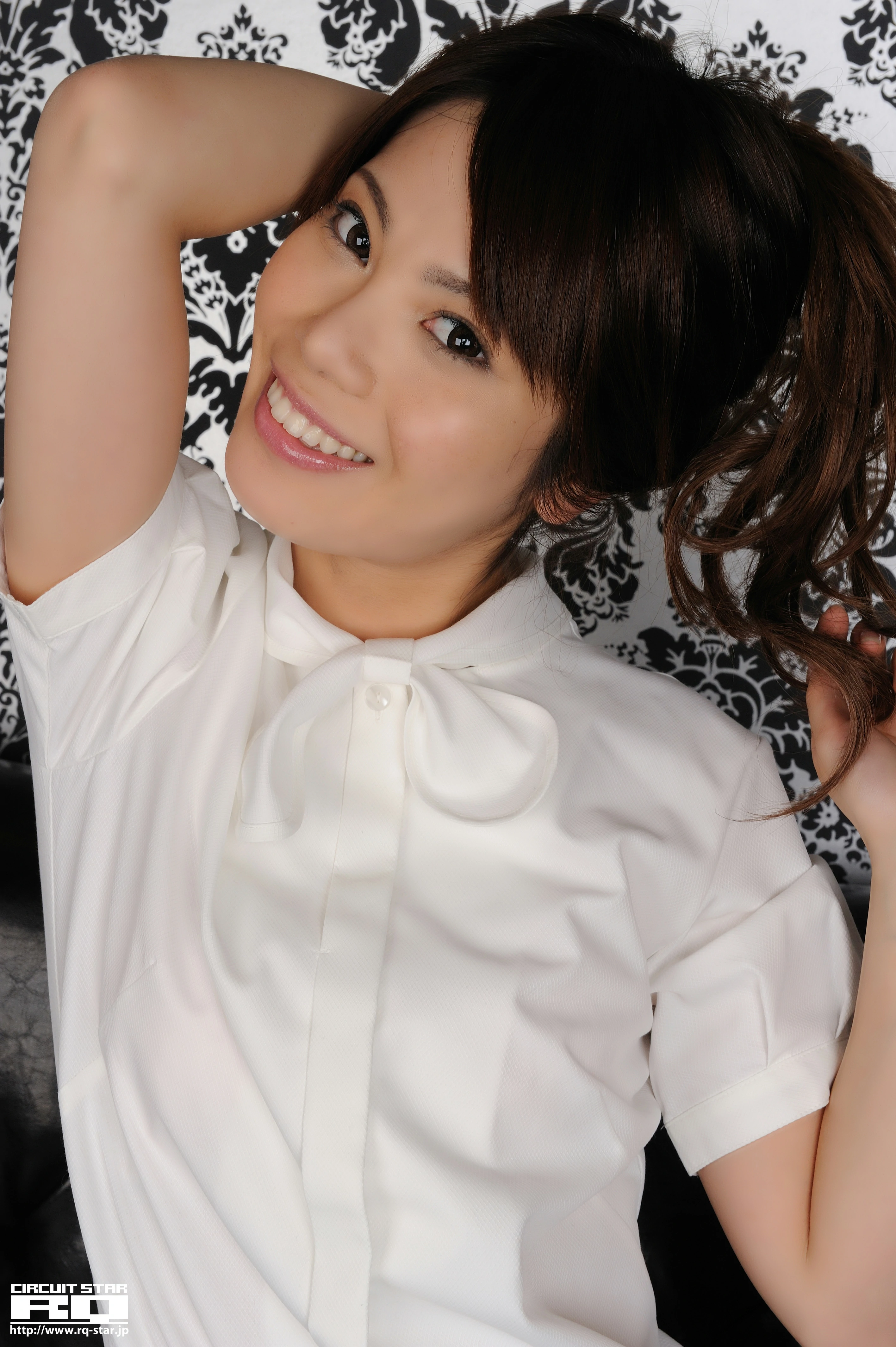 [RQ-STAR写真]NO.00310 性感女秘书 本田貴奈 Takana Honda 白色衬衫与黑色短裙加黑色丝袜美腿私房写真集,