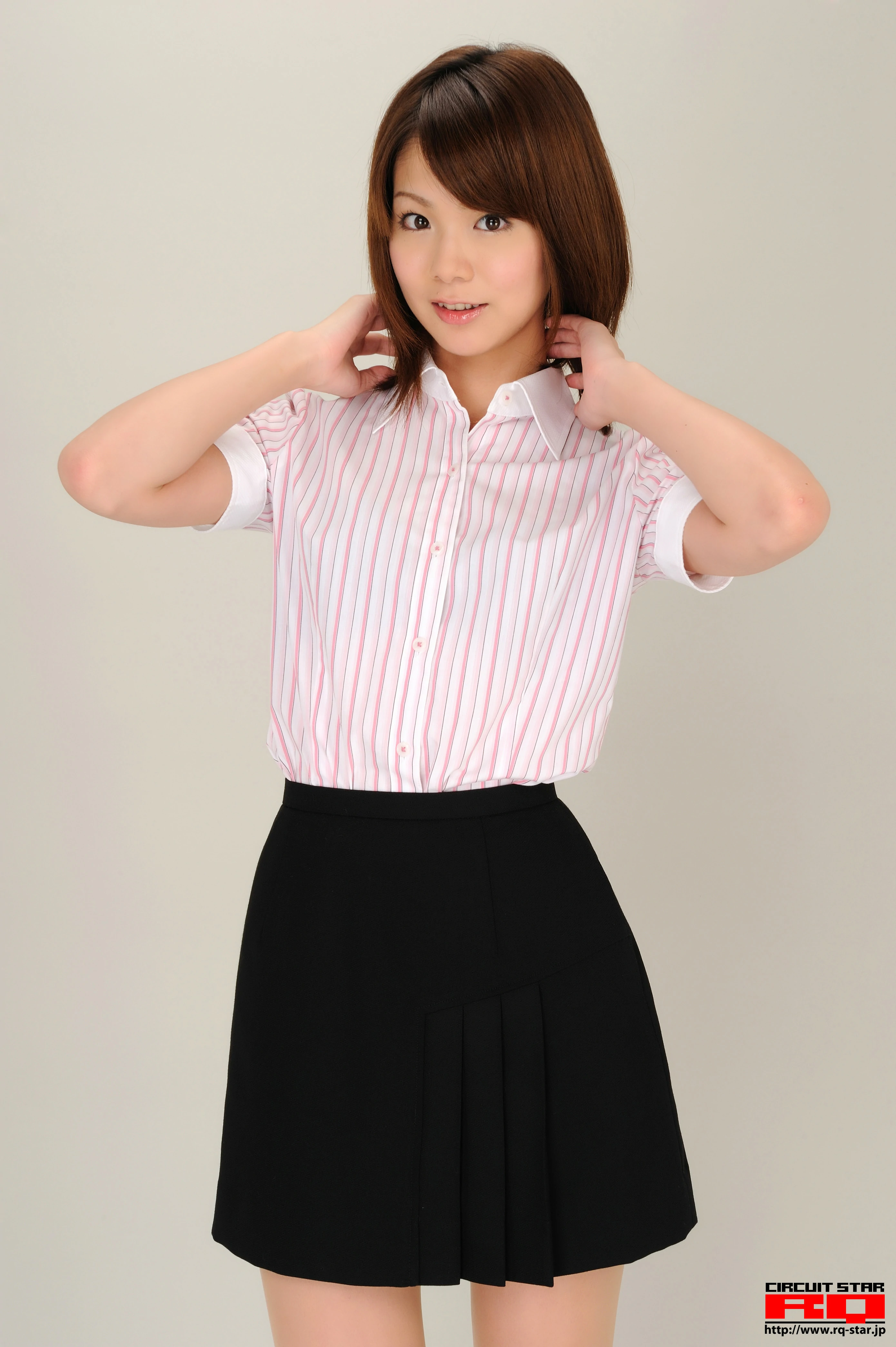 [RQ-STAR写真]NO.00389 性感女秘书 水谷樱（水谷さくら，Sakura Mizutani）黑色短裙加肉色丝袜美腿私房写真集,