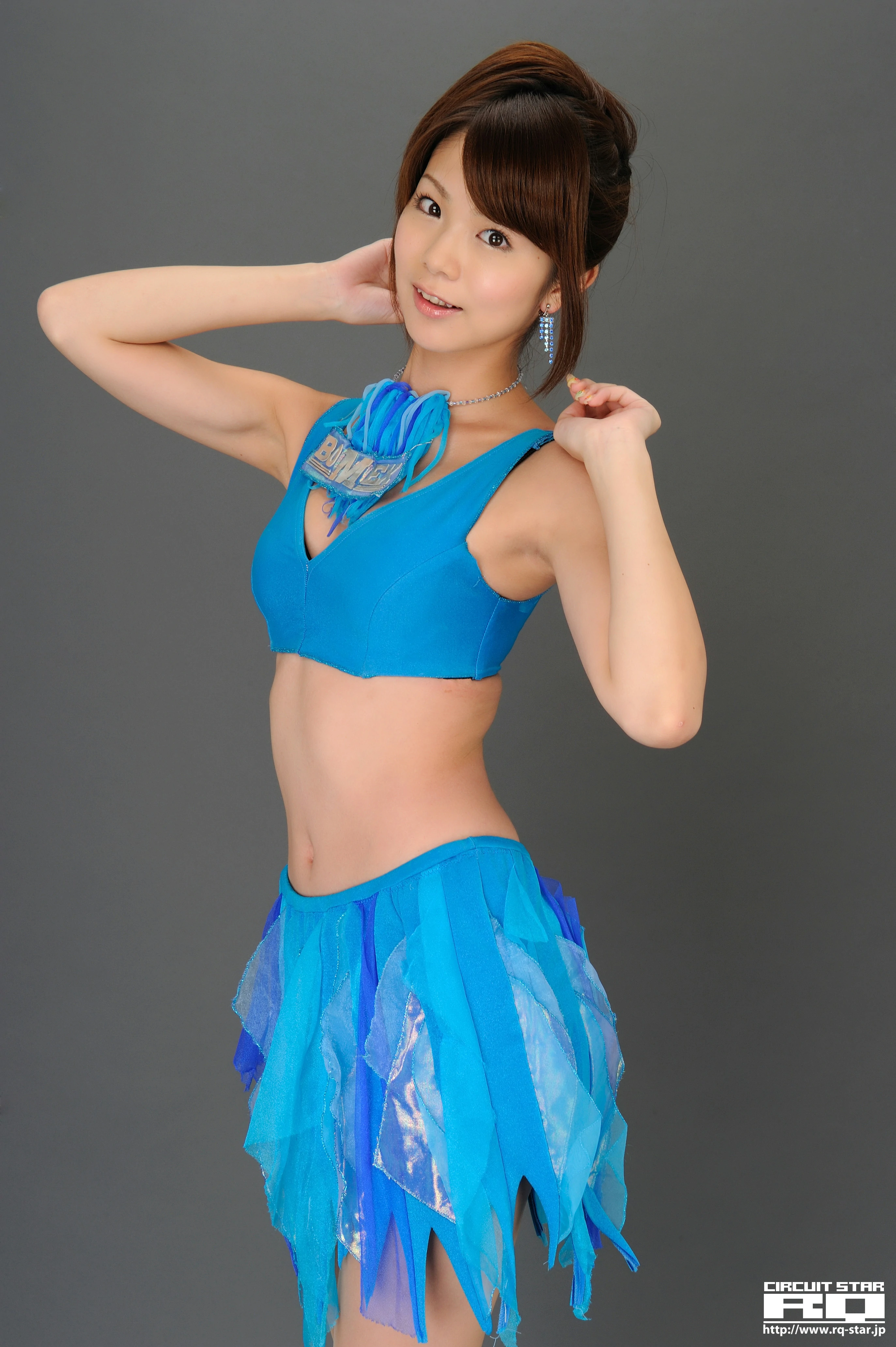 [RQ-STAR写真]NO.00390 水谷樱（水谷さくら，Sakura Mizutani）蓝色运动内衣加短裙性感私房写真集,