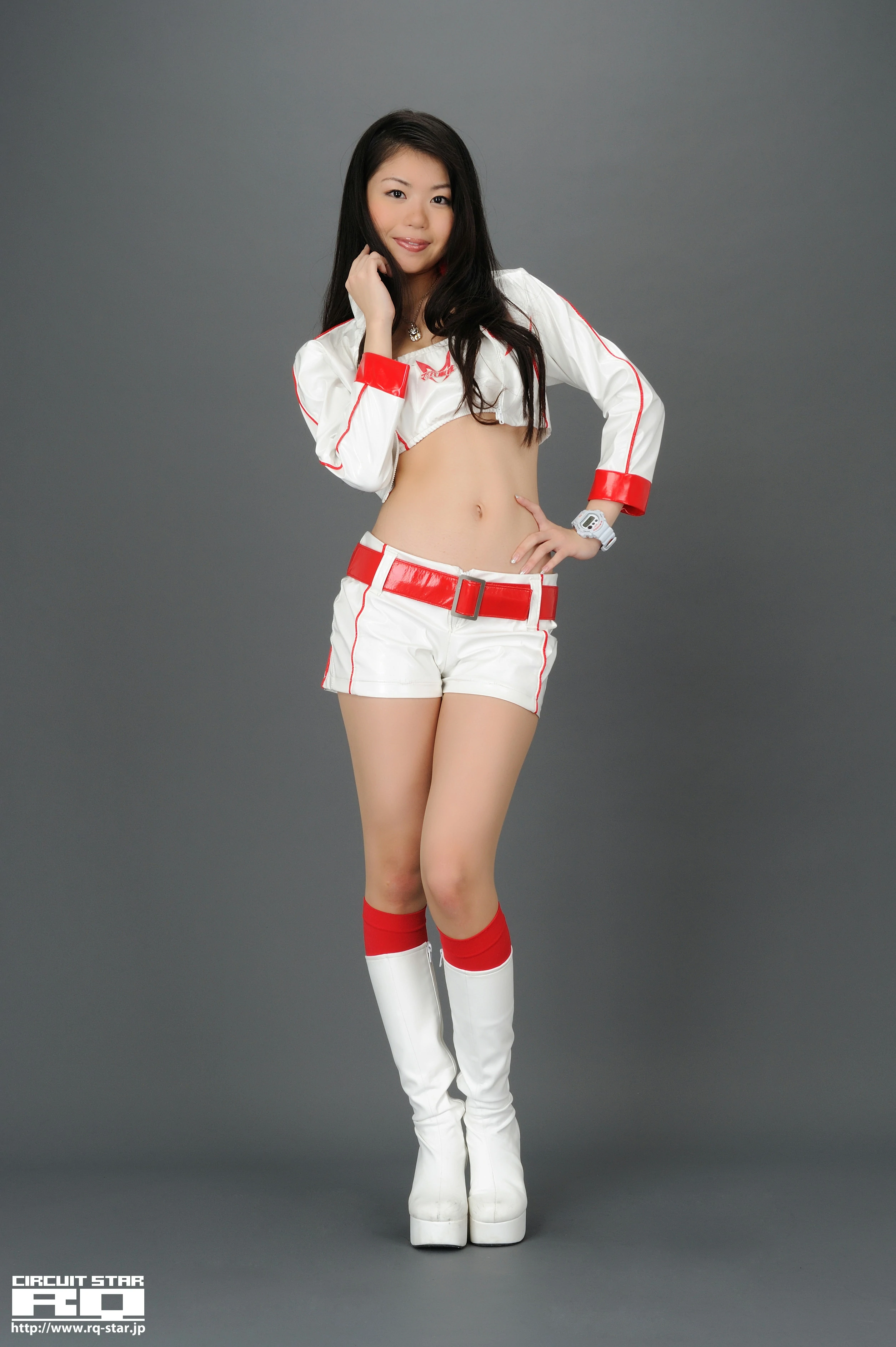 [RQ-STAR写真]NO.00441 池原冬実 Fuyumi Ikehara 白色赛车女郎制服性感私房写真集,